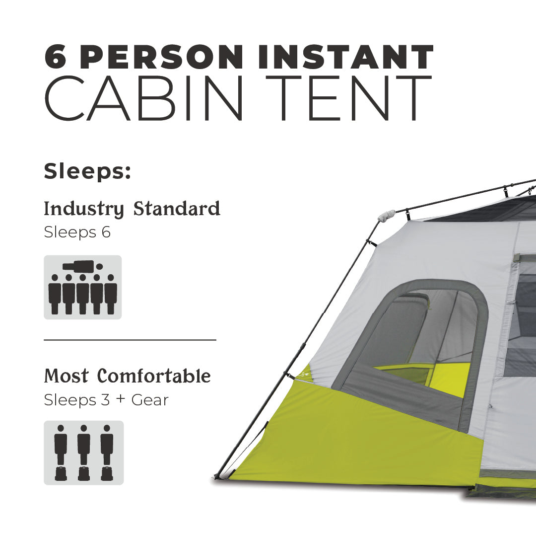 6 Person Instant Cabin Tent