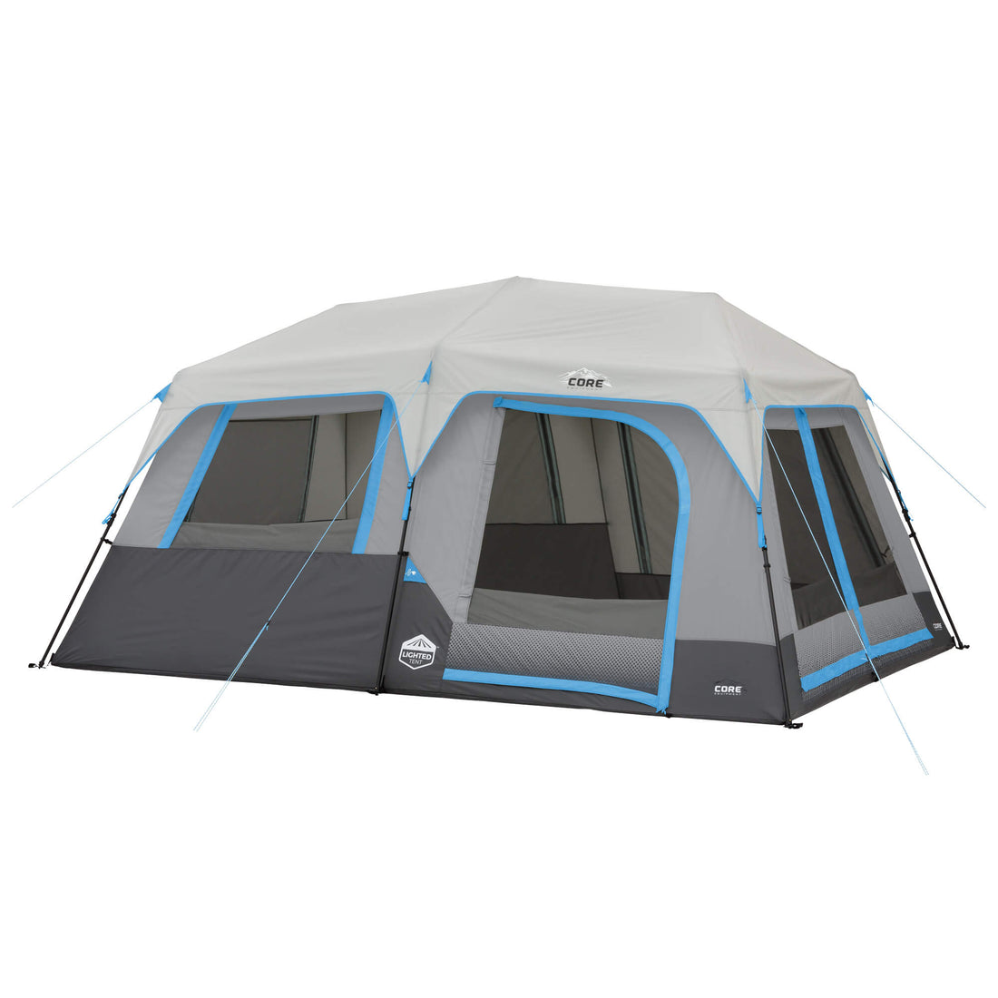10 Person Lighted Instant Cabin Tent