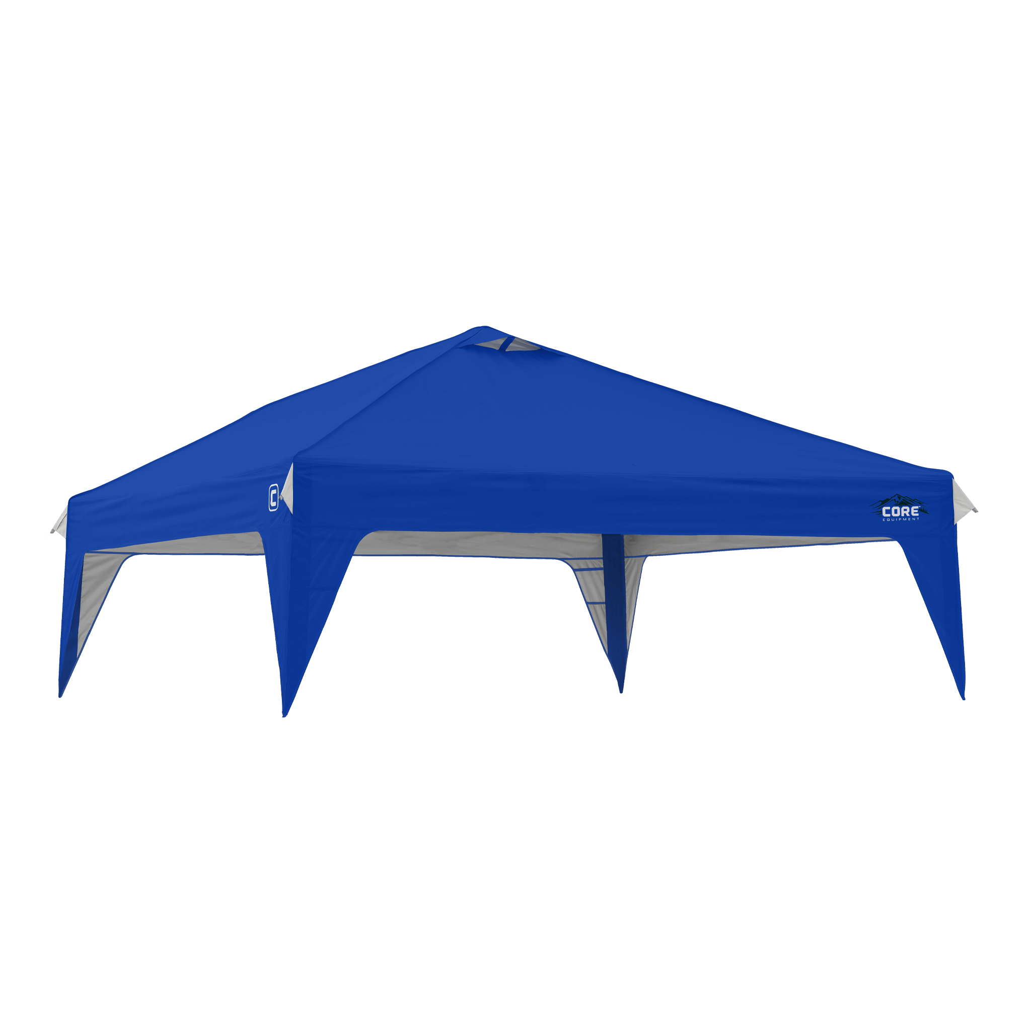 CORE 10x10 Center Push canopy top in blue, replacement accessory featuring durable fabric and vented roof for added airflow.