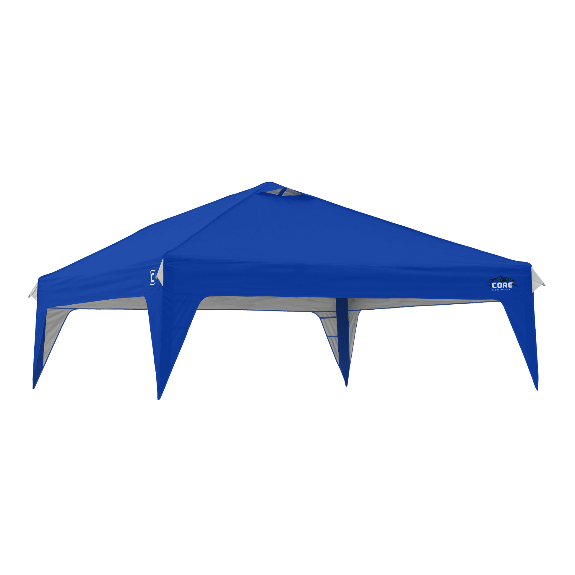 CORE 10x10 Center Push canopy top in blue, replacement accessory featuring durable fabric and a vented roof for added airflow.