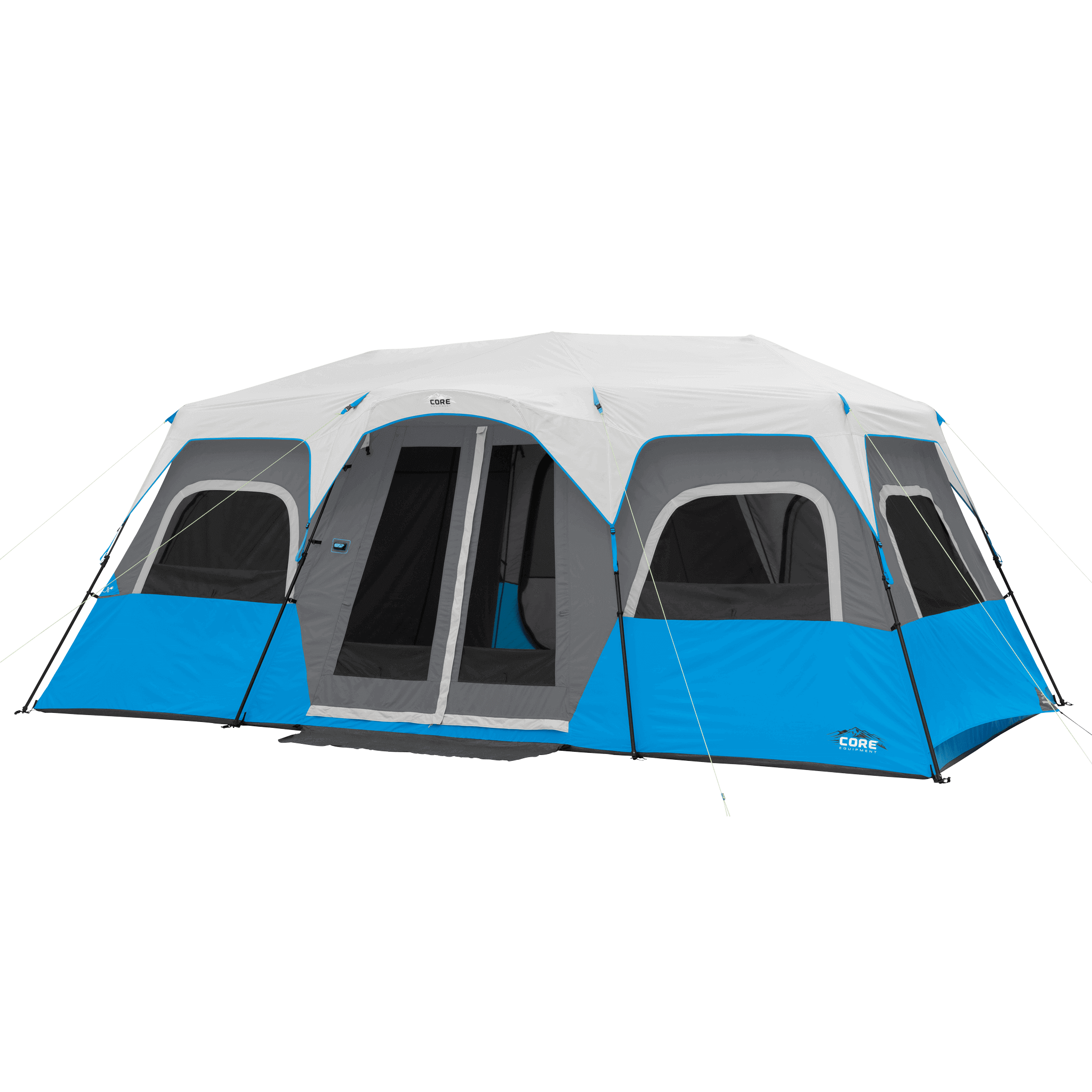 core cabin tents Core Equipment Lighted 12 Person Instant Cabin Tent