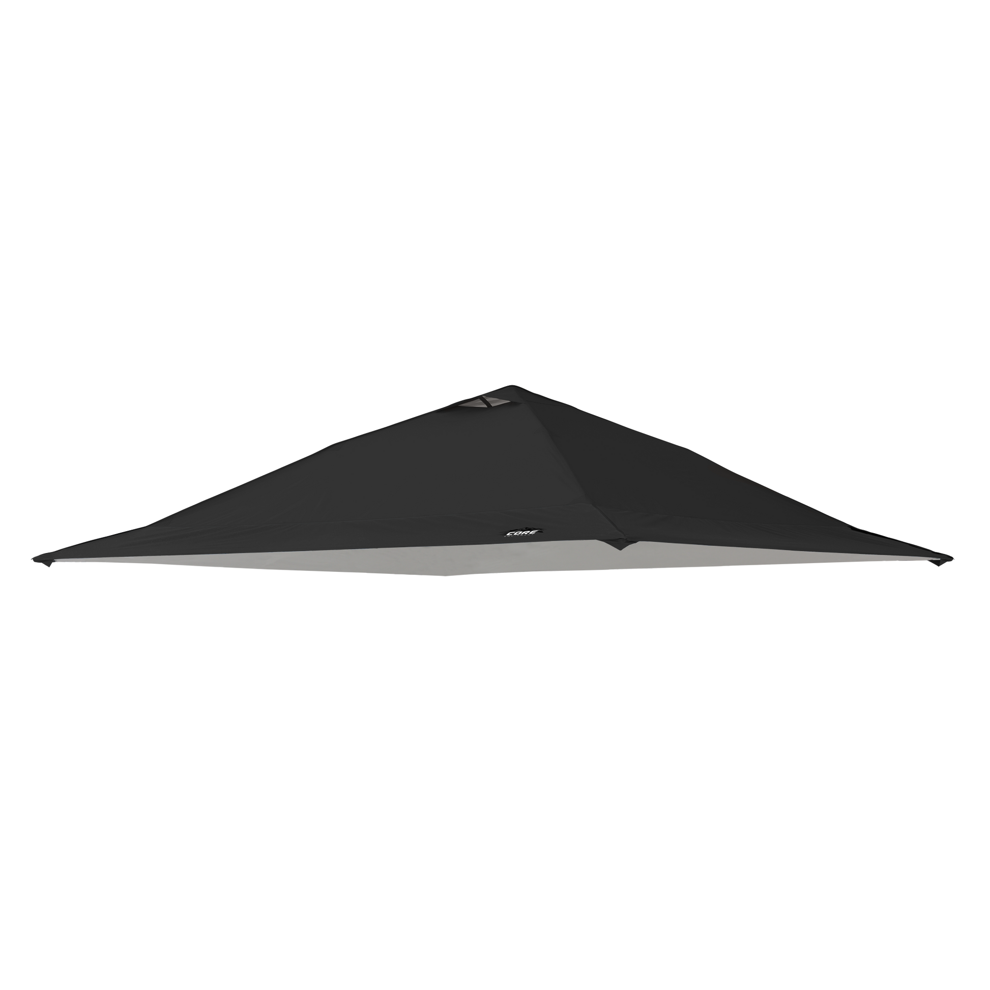 CORE 13x13 Center Push canopy top in black, replacement accessory featuring durable fabric and a vented roof for added airflow.