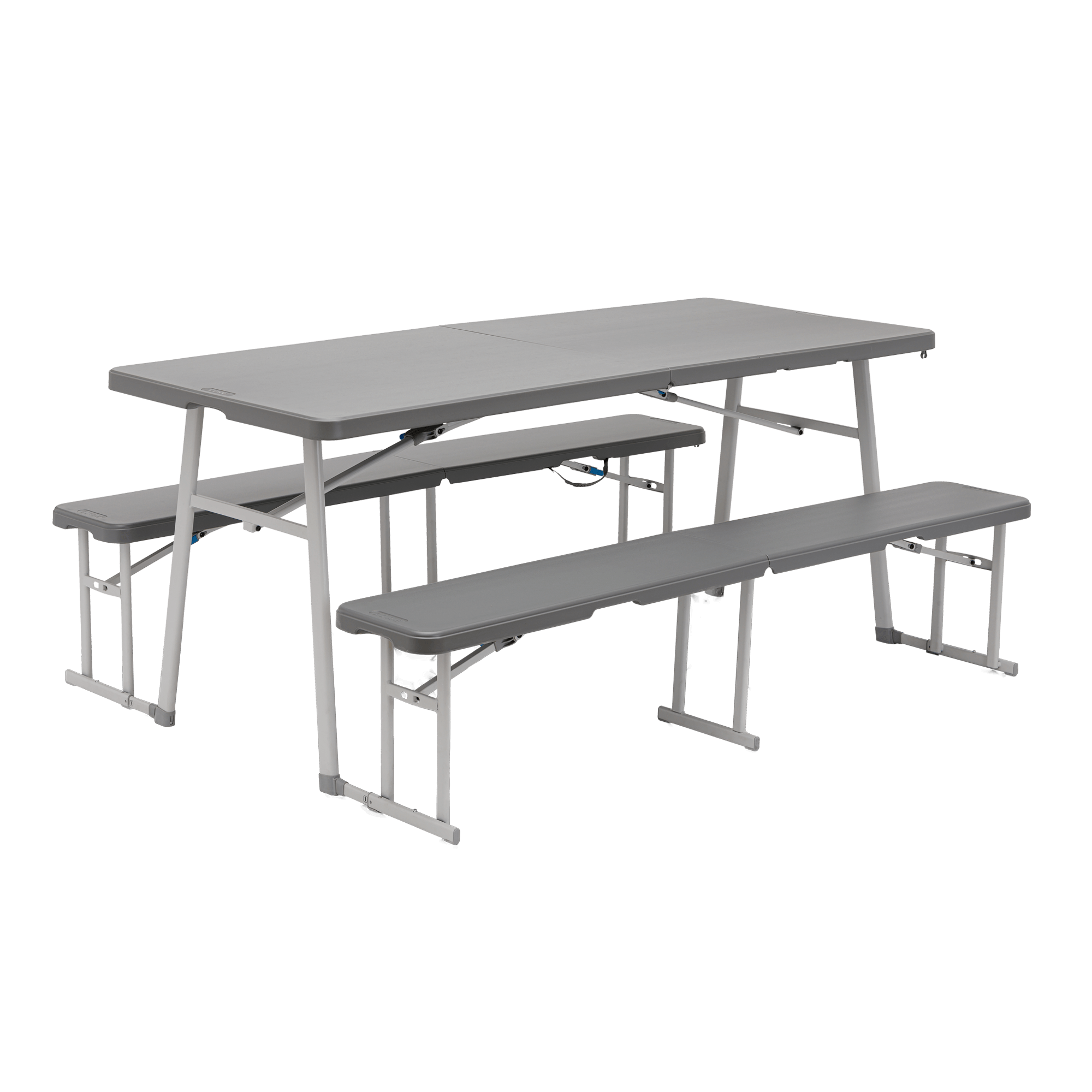 CORE folding picnic table with two benches.
