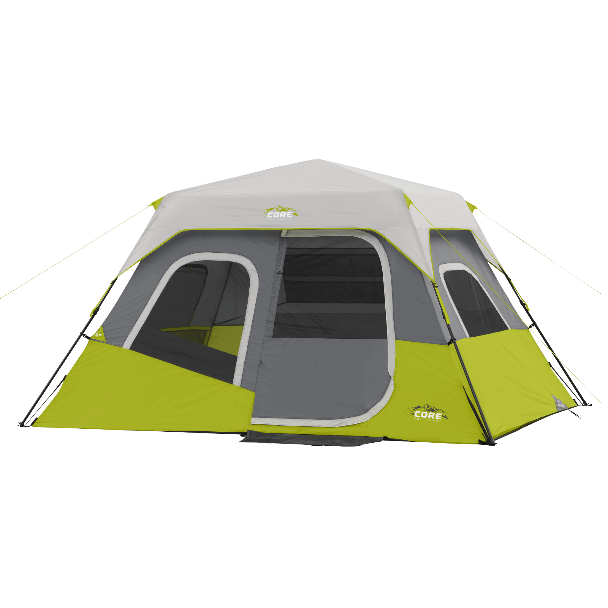 tent for six persons Core Equipment 11' x 9' 6-Person Instant Cabin Tent