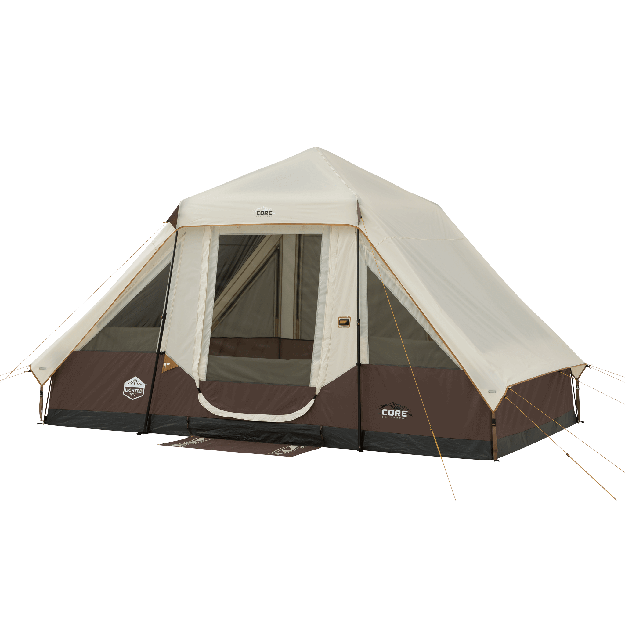 self erecting tent 6 Person Lighted Instant Pyramid Tent – Core Equipment