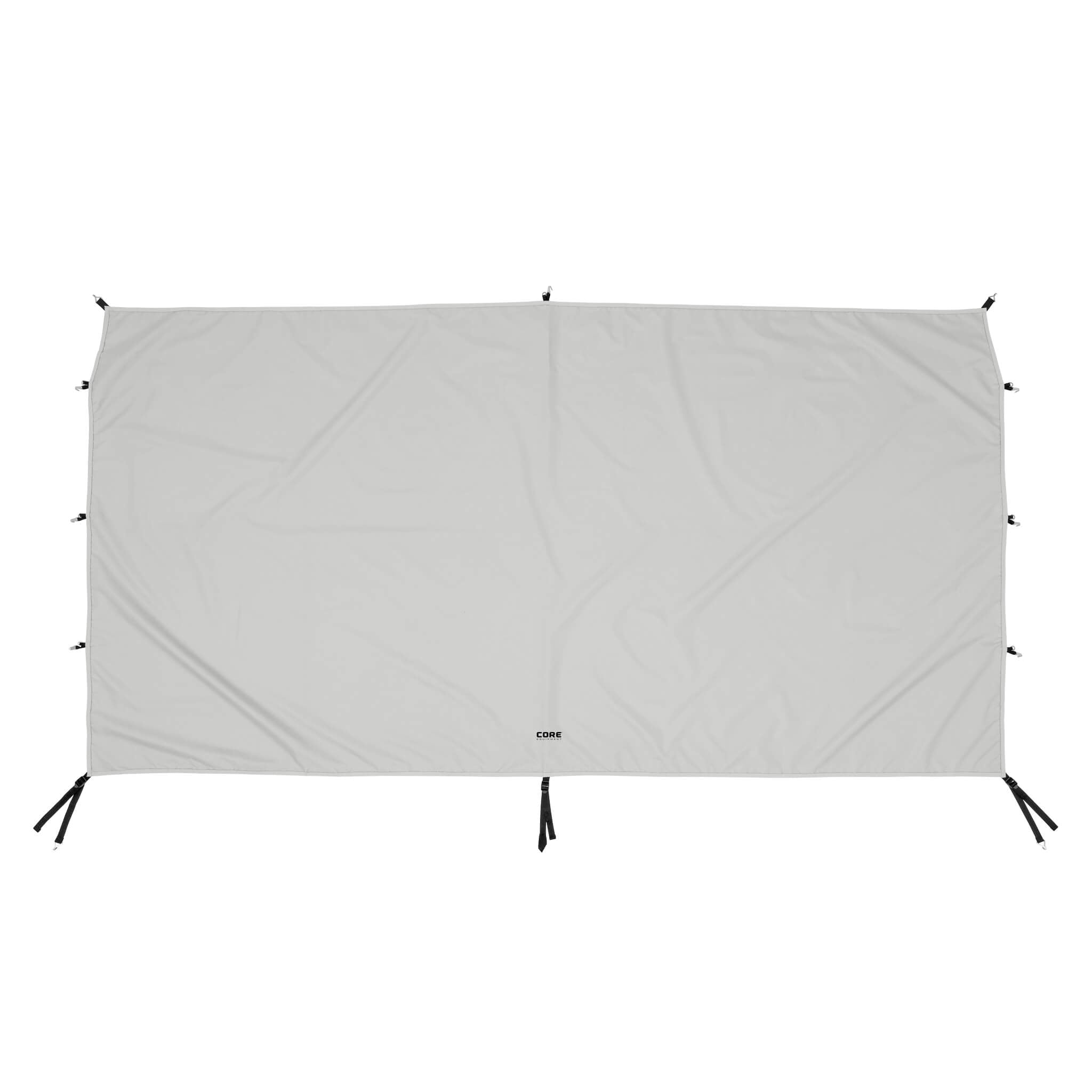 CORE canopy sun wall in gray, compatible with 10x10 and 13x13 canopies, featuring durable fabric for shade and wind protection.