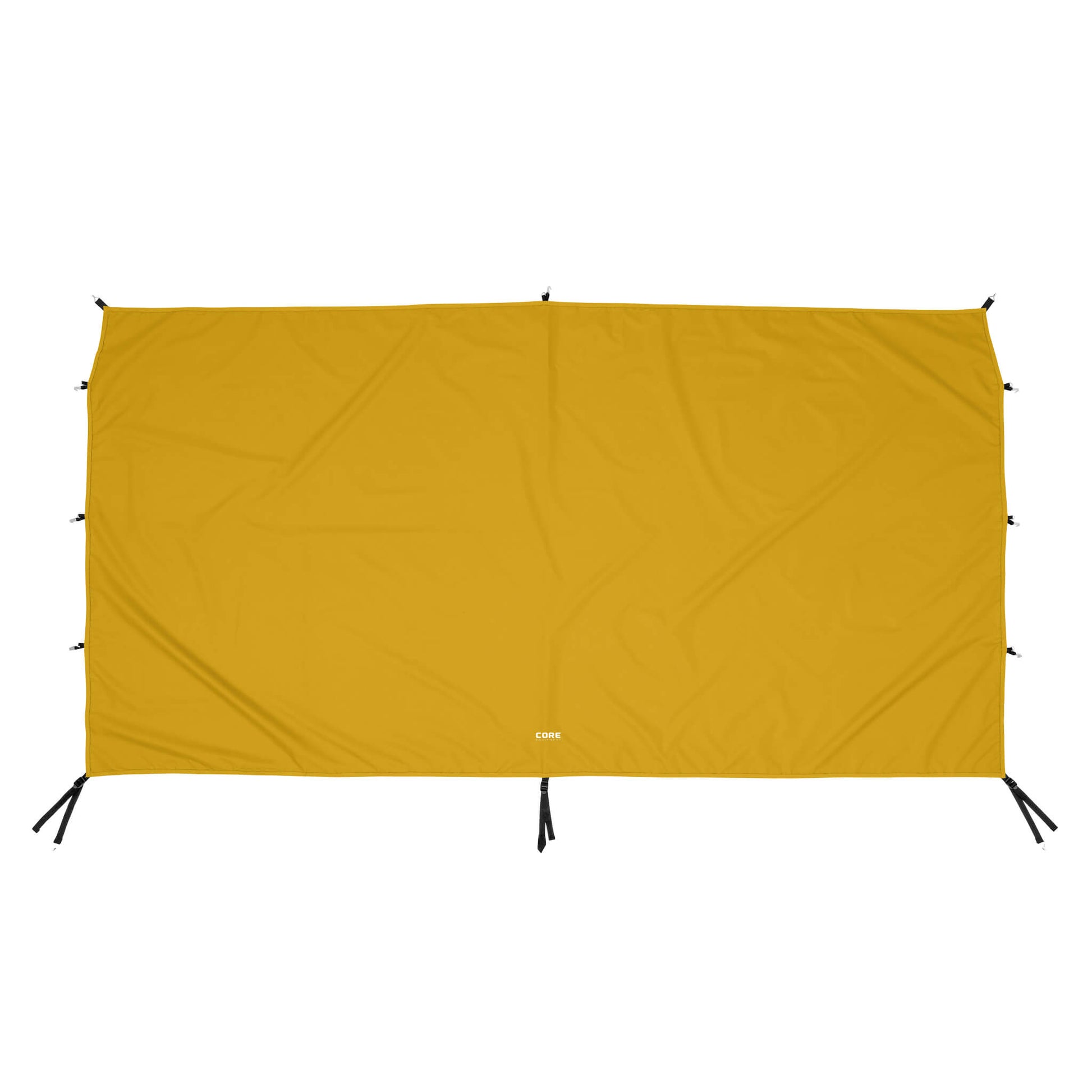 CORE canopy sun wall in yellow gold, compatible with 10x10 and 13x13 canopies, featuring durable fabric for shade and wind protection.