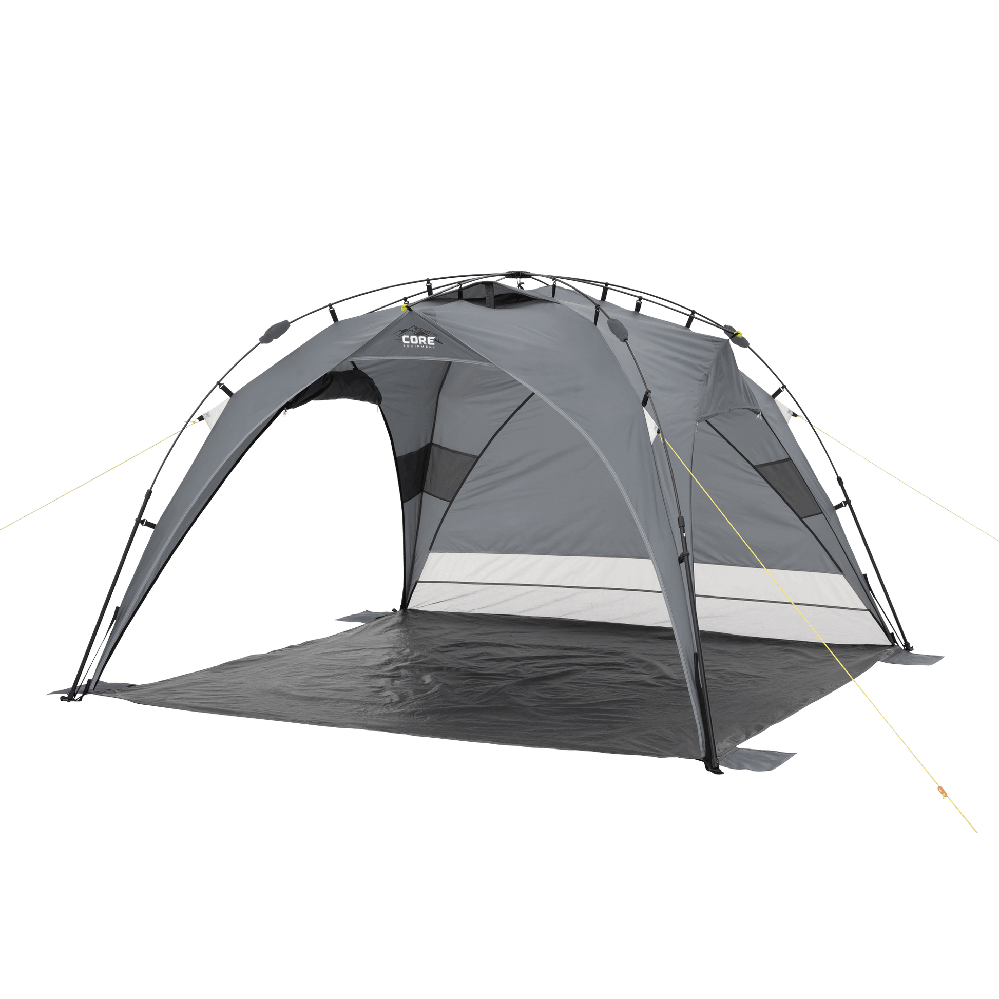 Light gray and dark gray sun shade with CORE branding.
