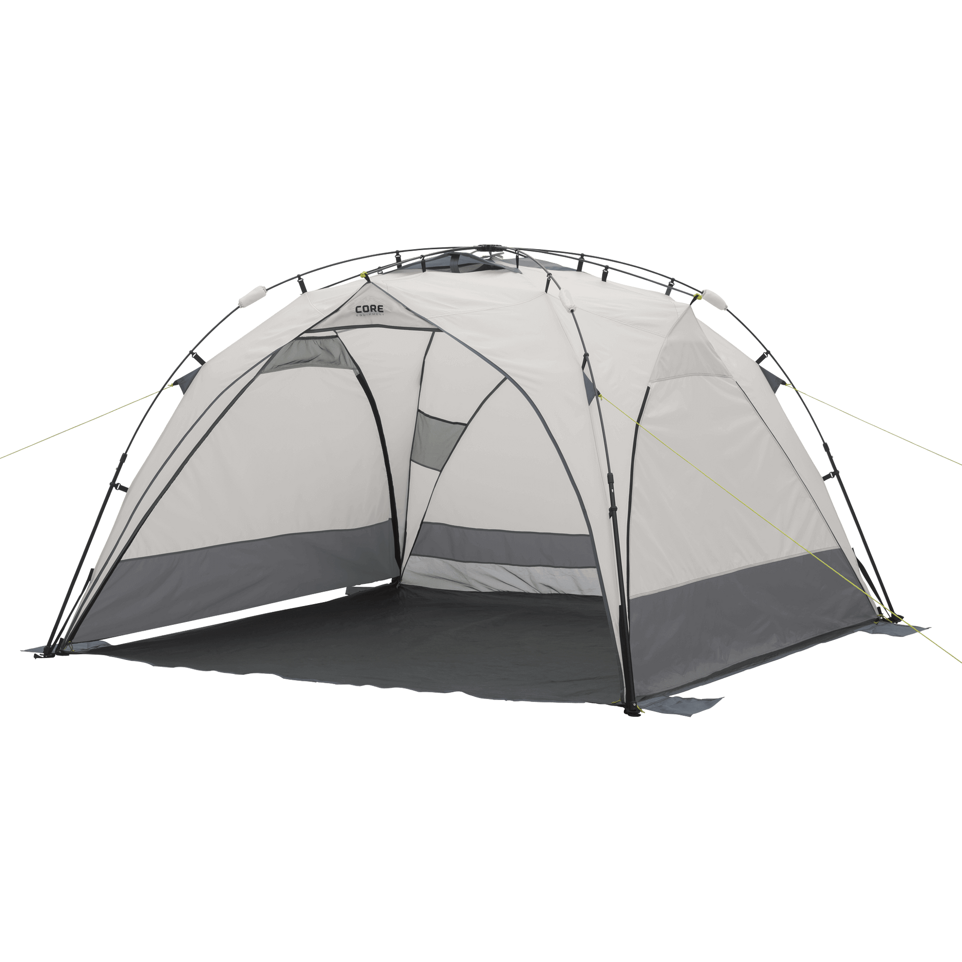 Light gray and dark gray sun shade with CORE branding.