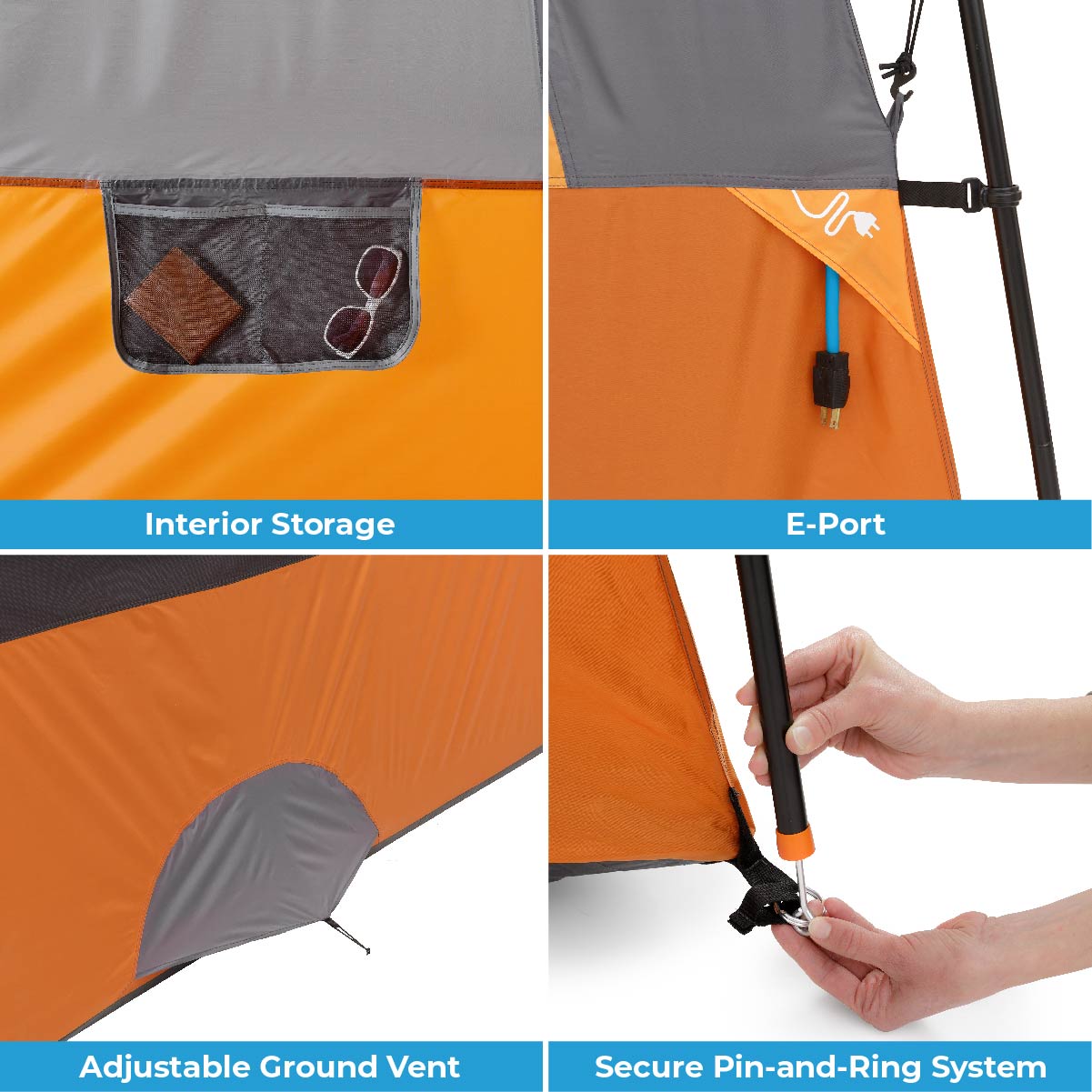 12 Person Straight Wall Cabin Tent