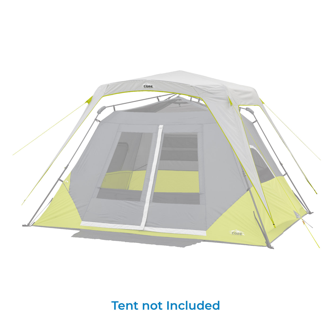 6 Person Instant Cabin Tent with Awning Rainfly