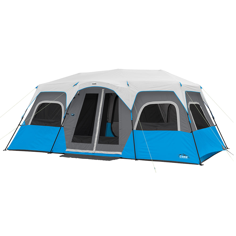 Core 12 Person Lighted Instant Cabin Tent & India