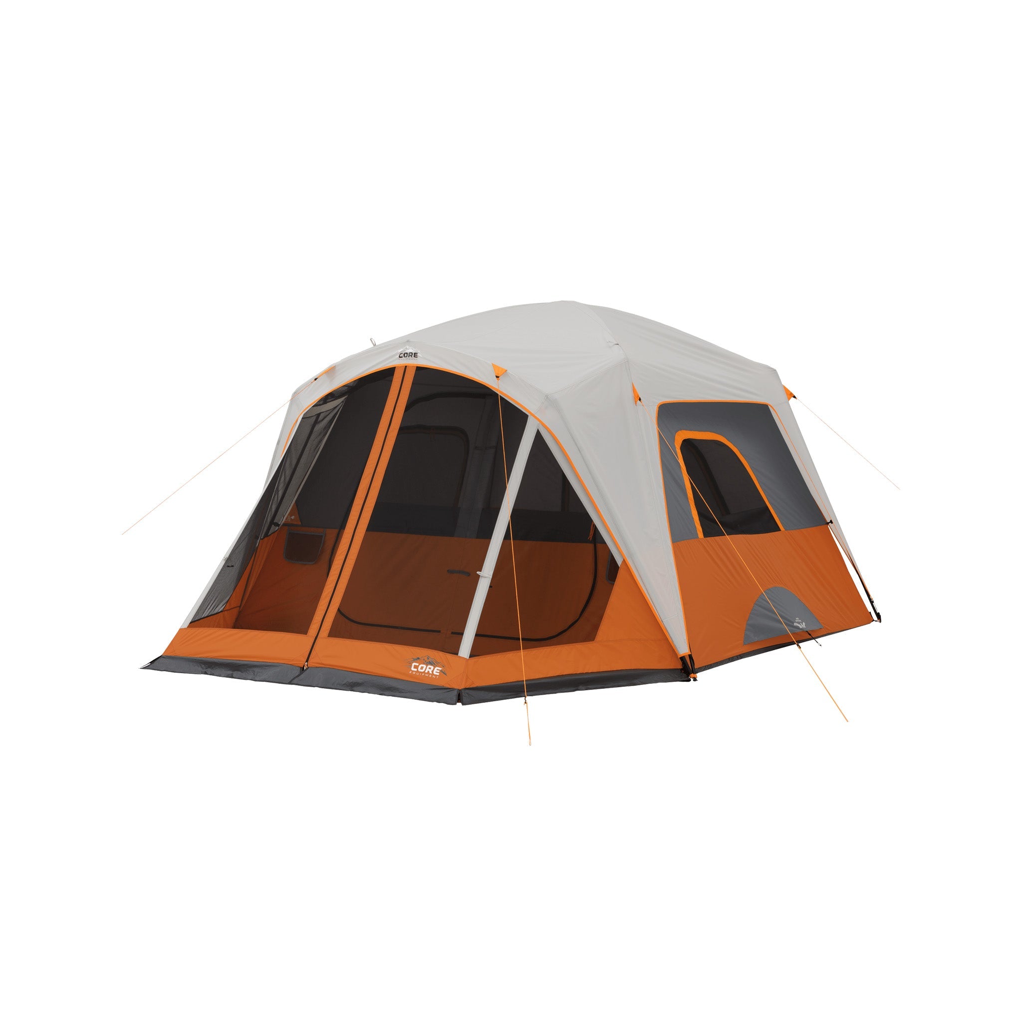 6 Person Straight Wall Cabin Tent with Screen Room