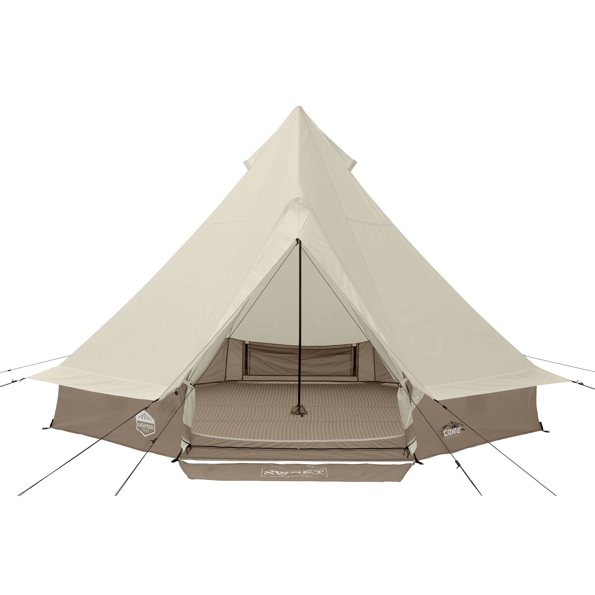 6 Person Lighted Bell Tent