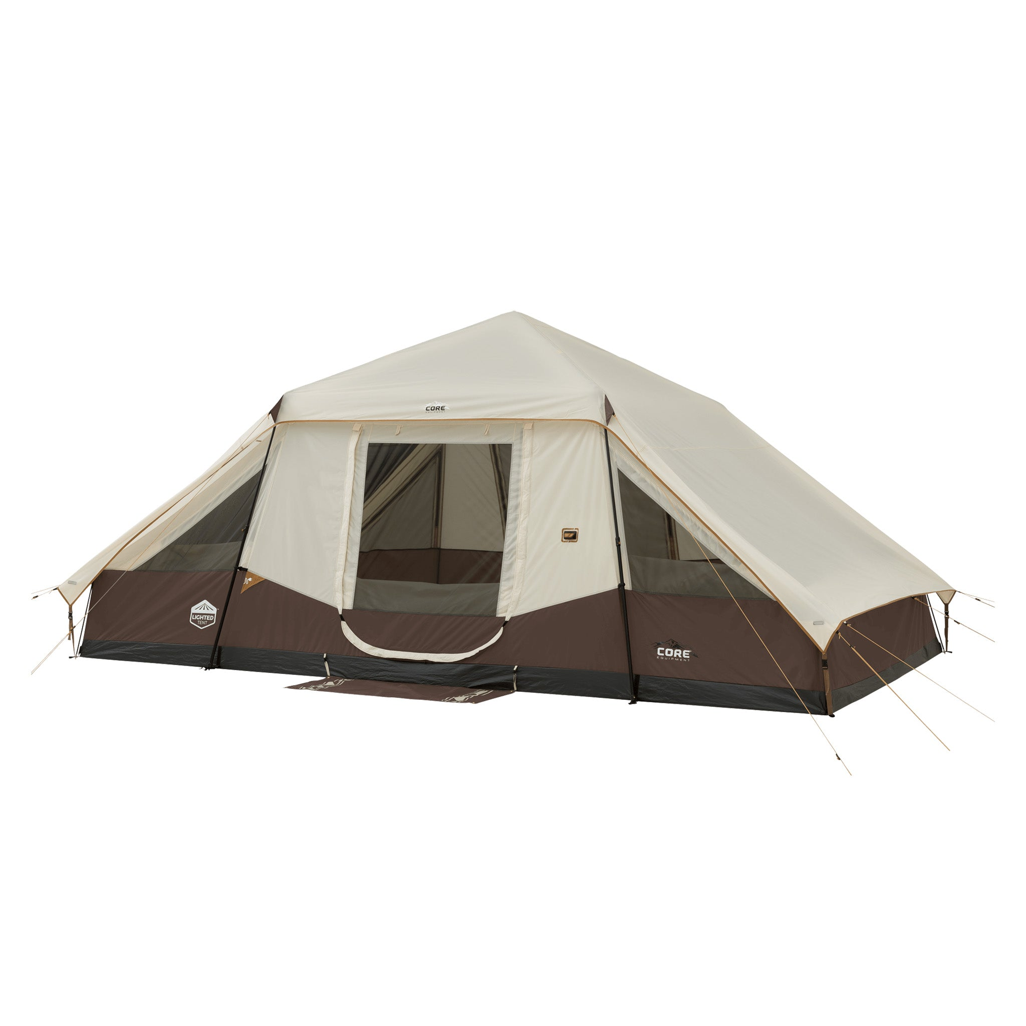 10 Person Lighted Instant Pyramid Tent