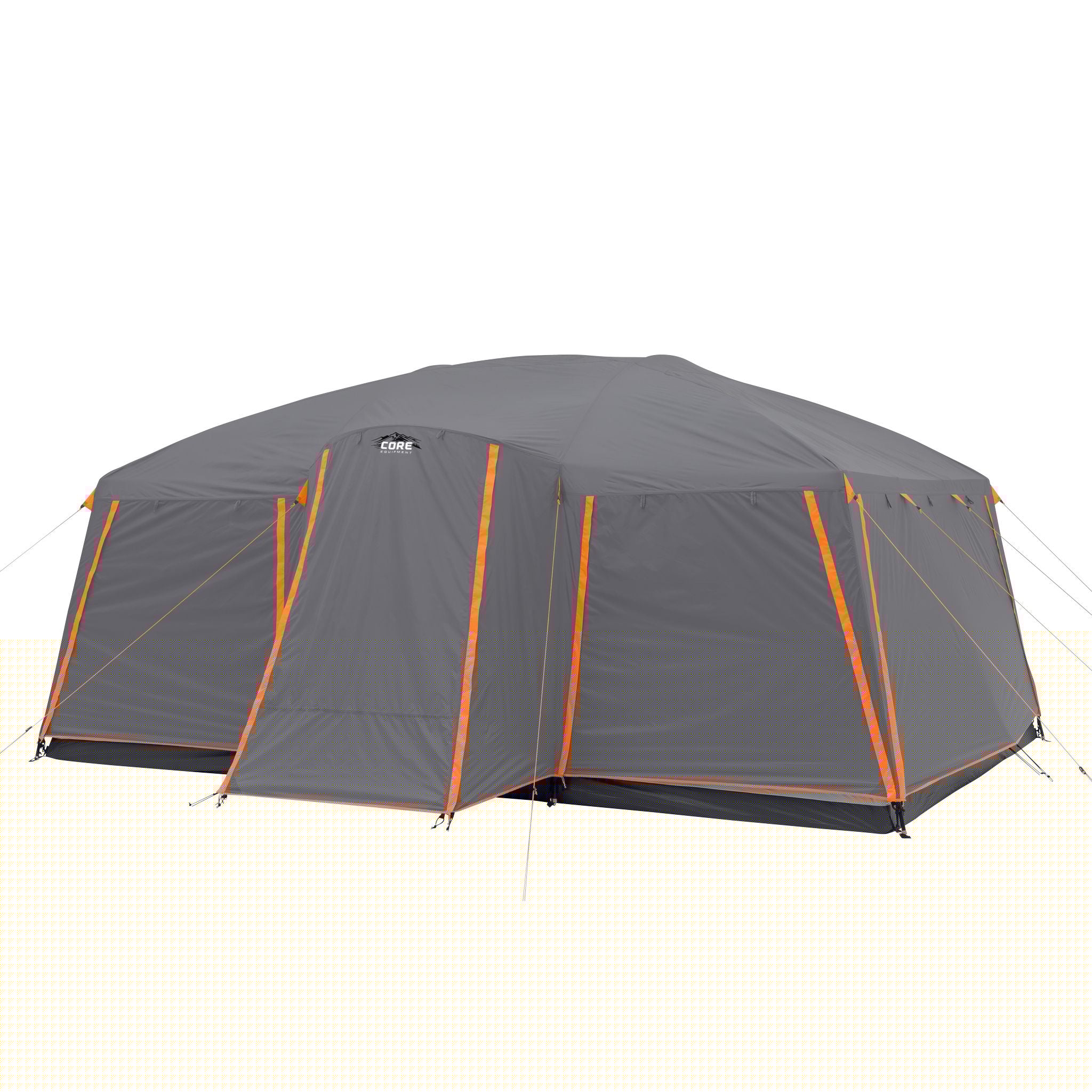 CORE 12 person straight wall cabin tent with full rainfly collection