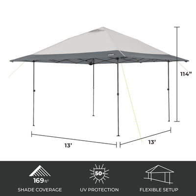 13' x 13' Center Push Eaved Instant Canopy