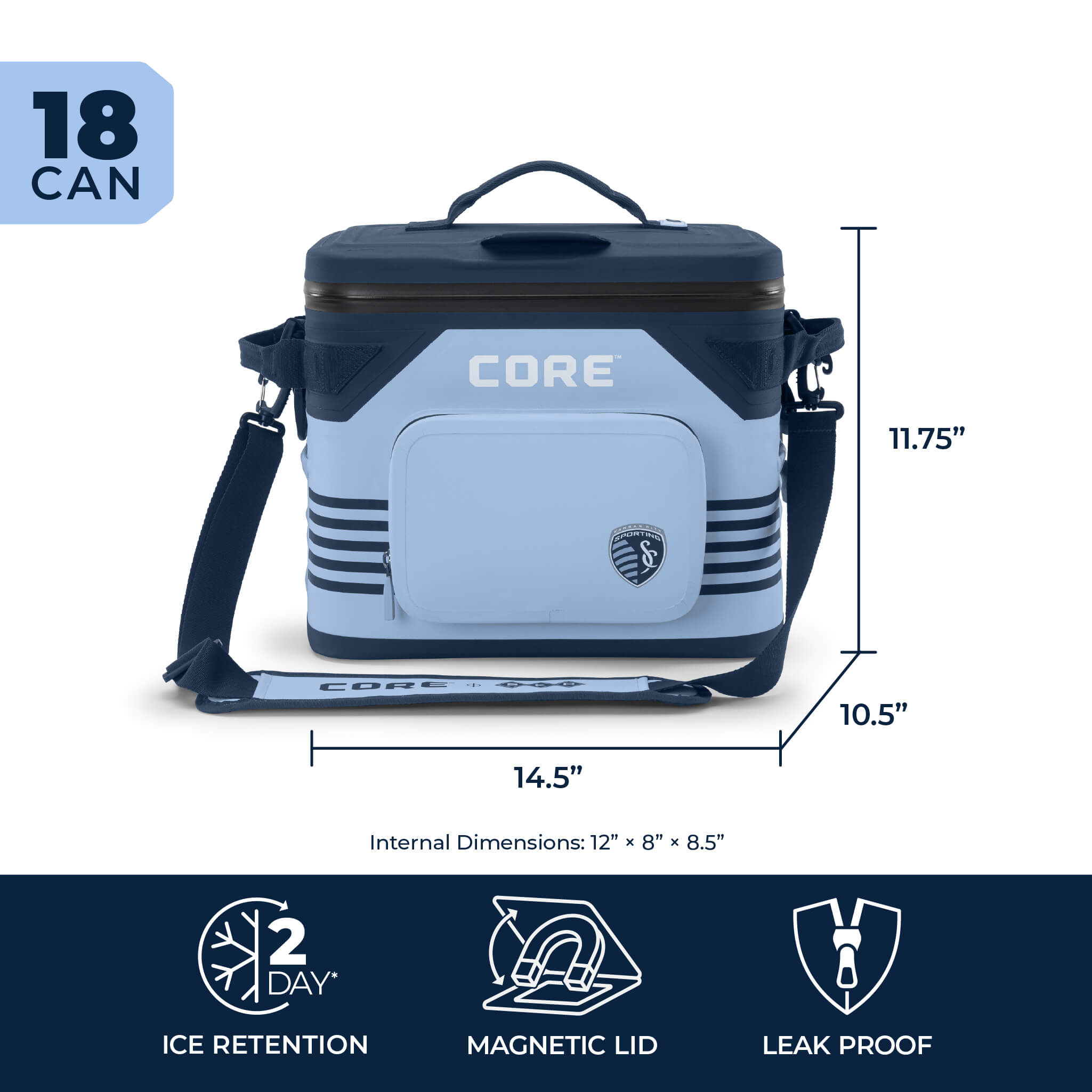 CLIMAKEEP Magnetic 18 Can Soft Cooler