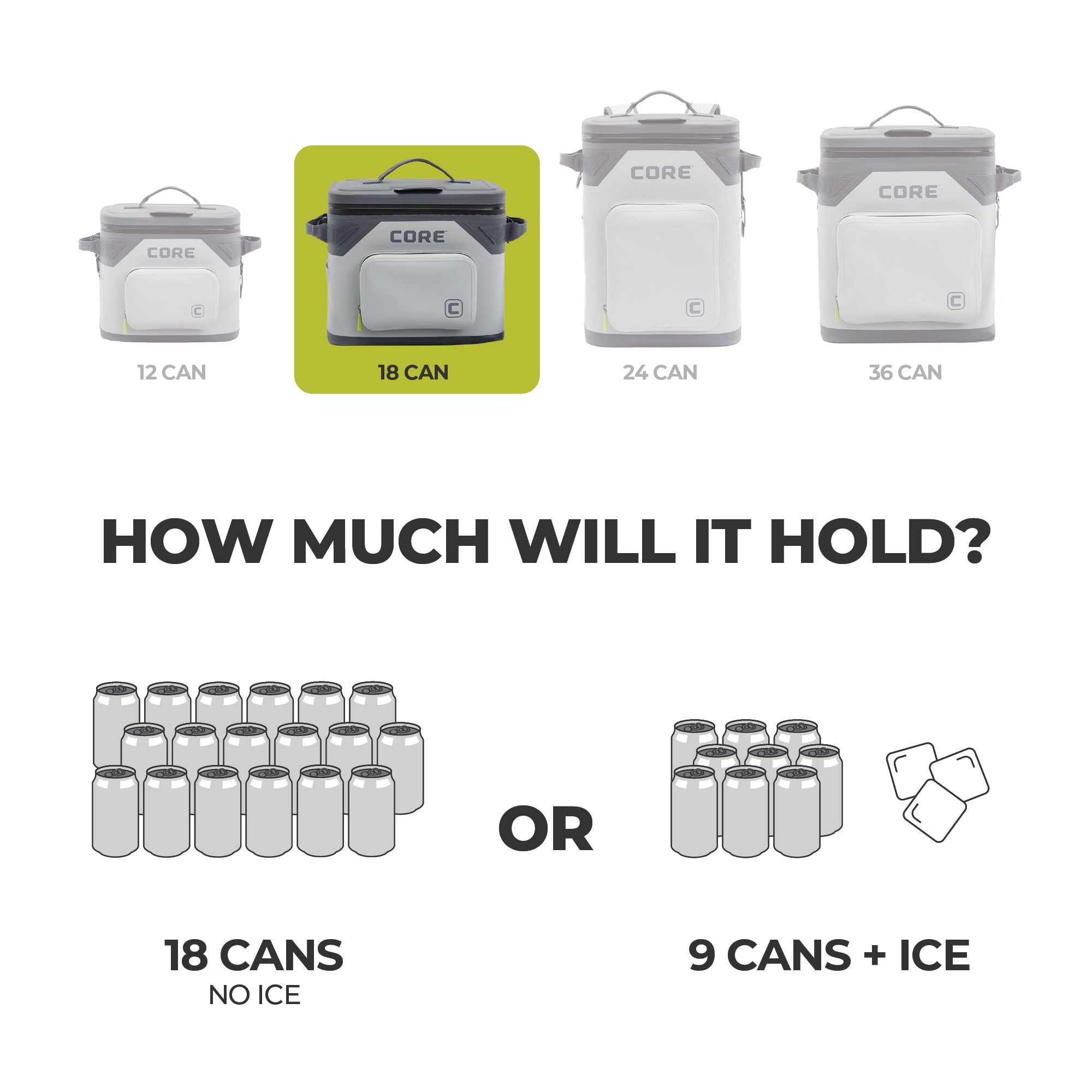 CLIMAKEEP Magnetic 18 Can Soft Cooler