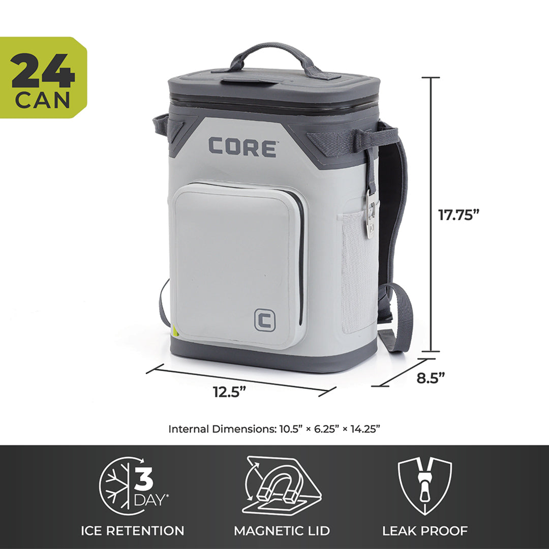 CLIMAKEEP Magnetic 24 Can Backpack Soft Cooler