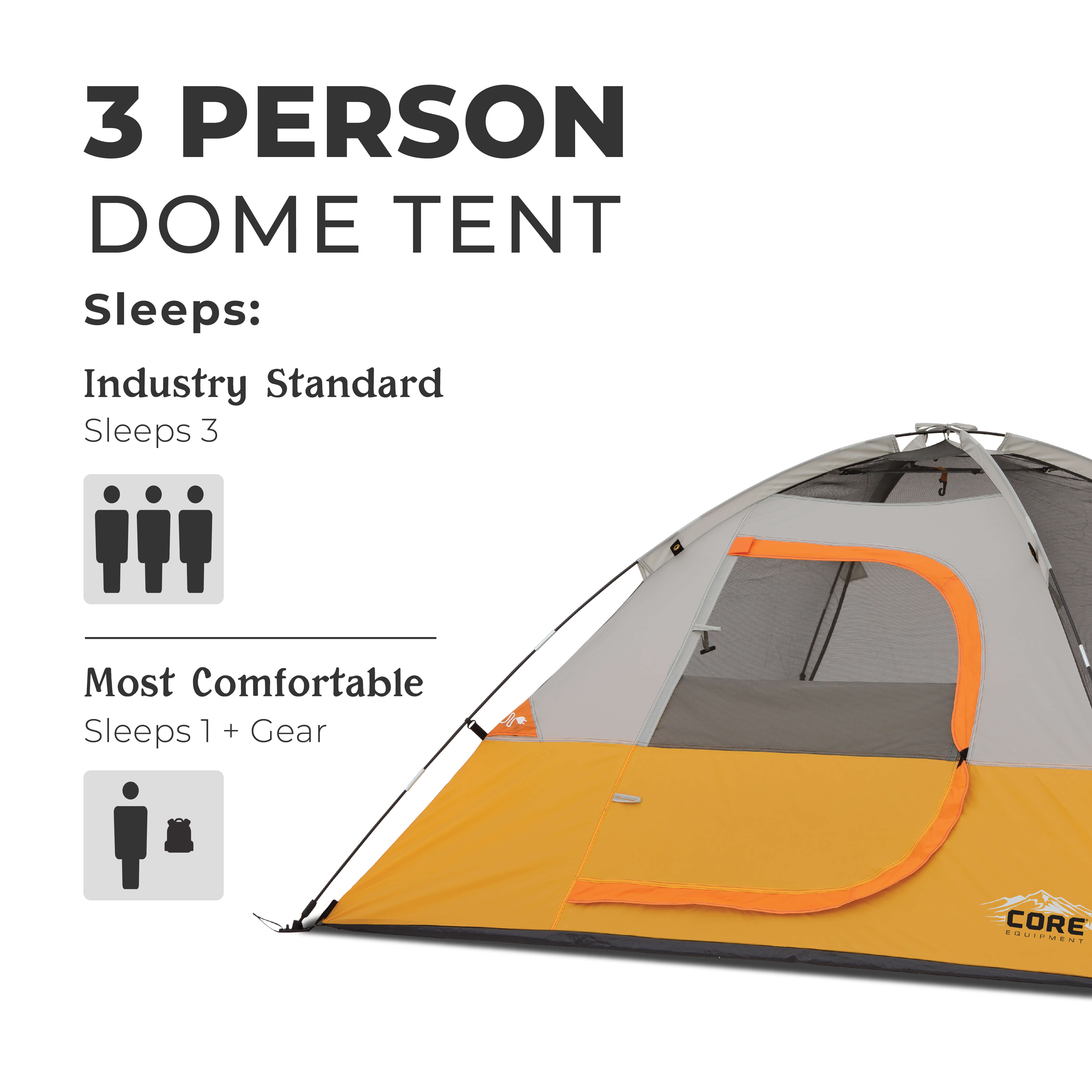 3 Person Dome Backpacking Tent