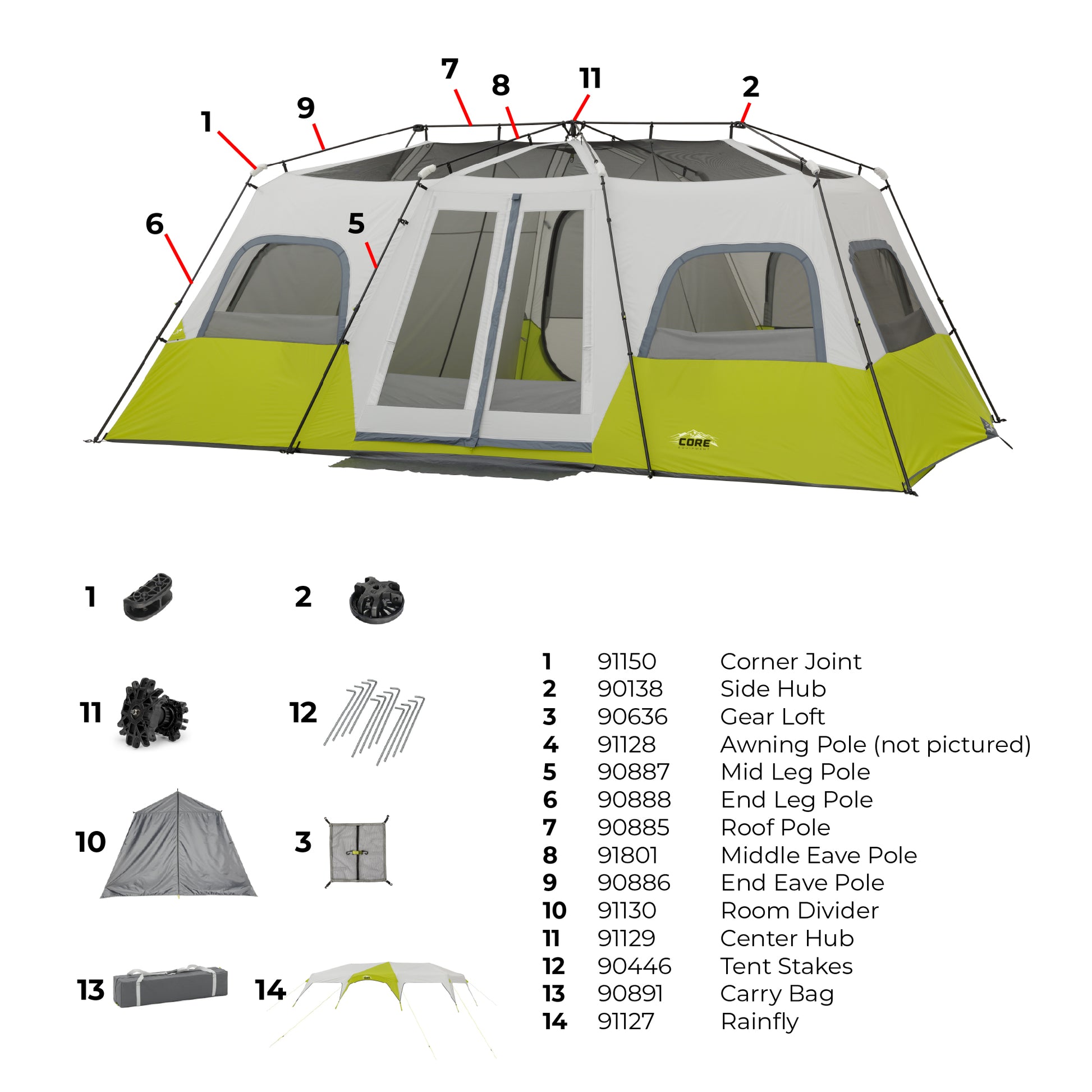 tent diagrams Gear Loft