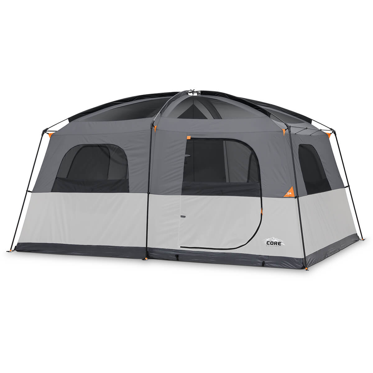 10 Person Straight Wall Cabin Tent with Full Rainfly