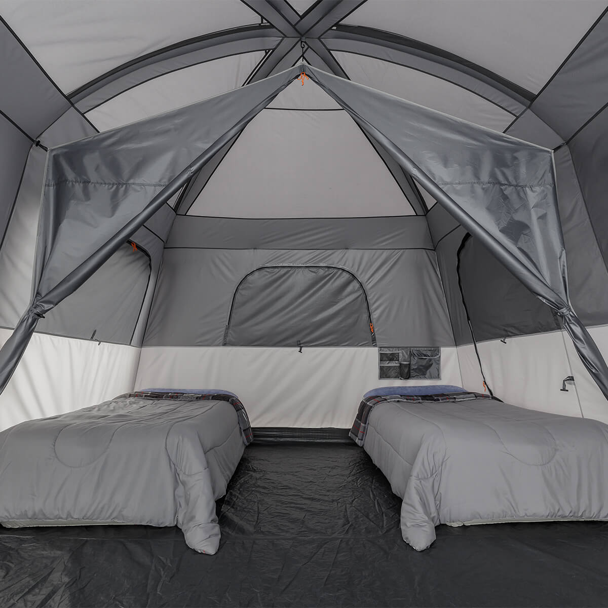 10 Person Straight Wall Cabin Tent with Full Rainfly
