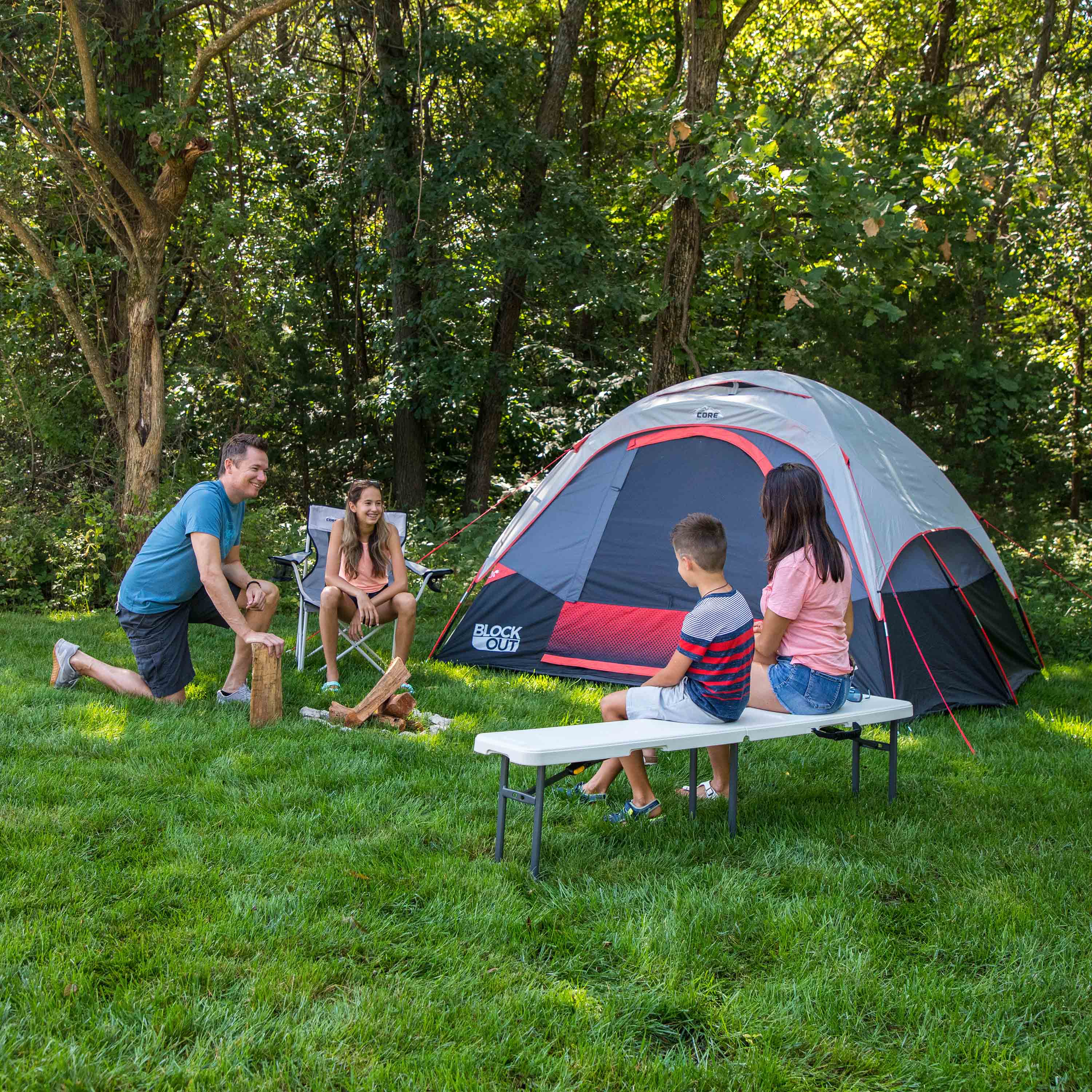 Two-Pack Outdoor Camp Bench