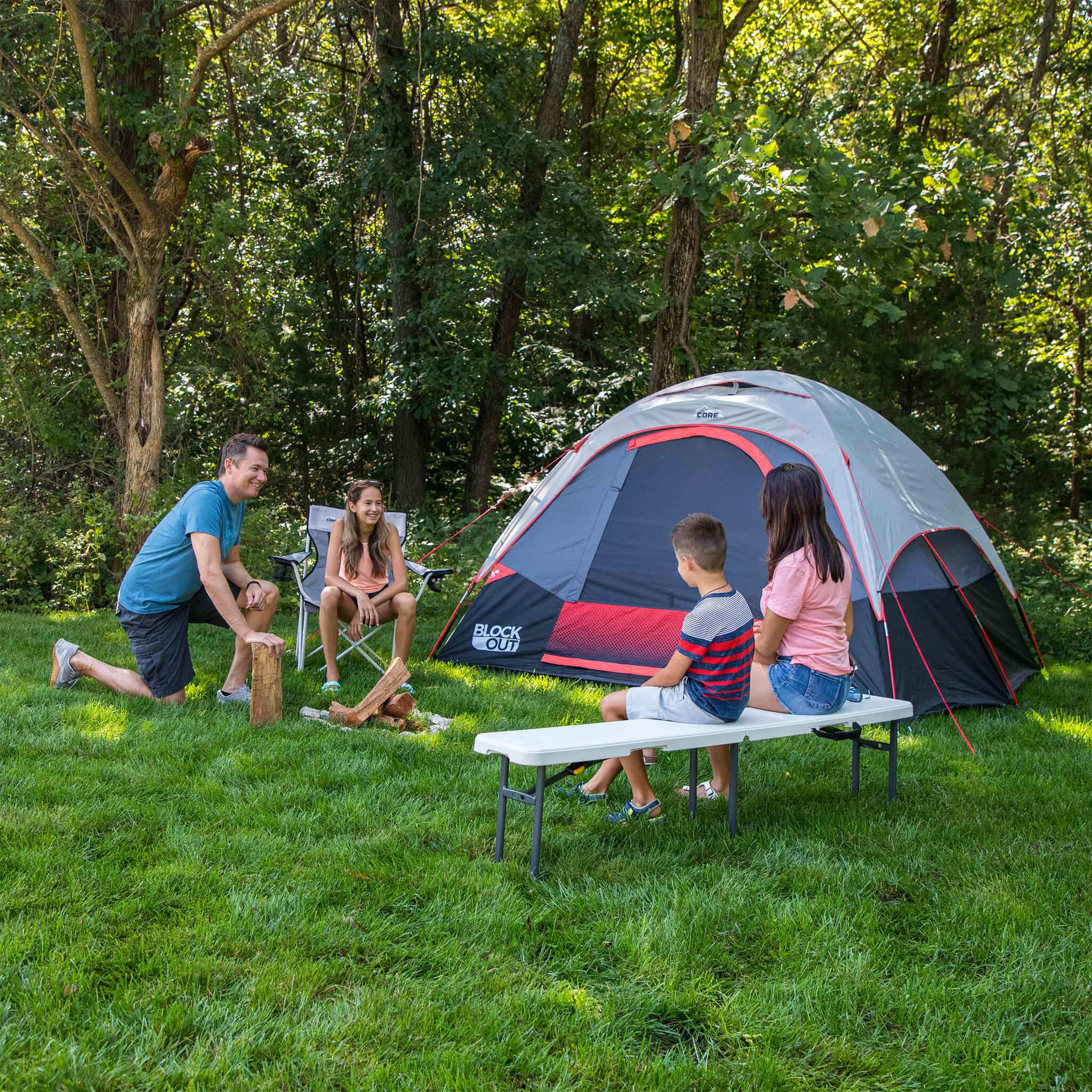 Two-Pack Outdoor Camp Bench