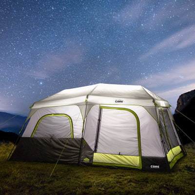 10 Person Lighted Instant Cabin Tent