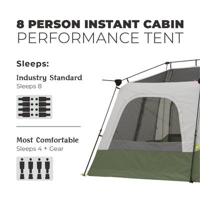 8 Person Instant Cabin Performance Tent 13' x 9'