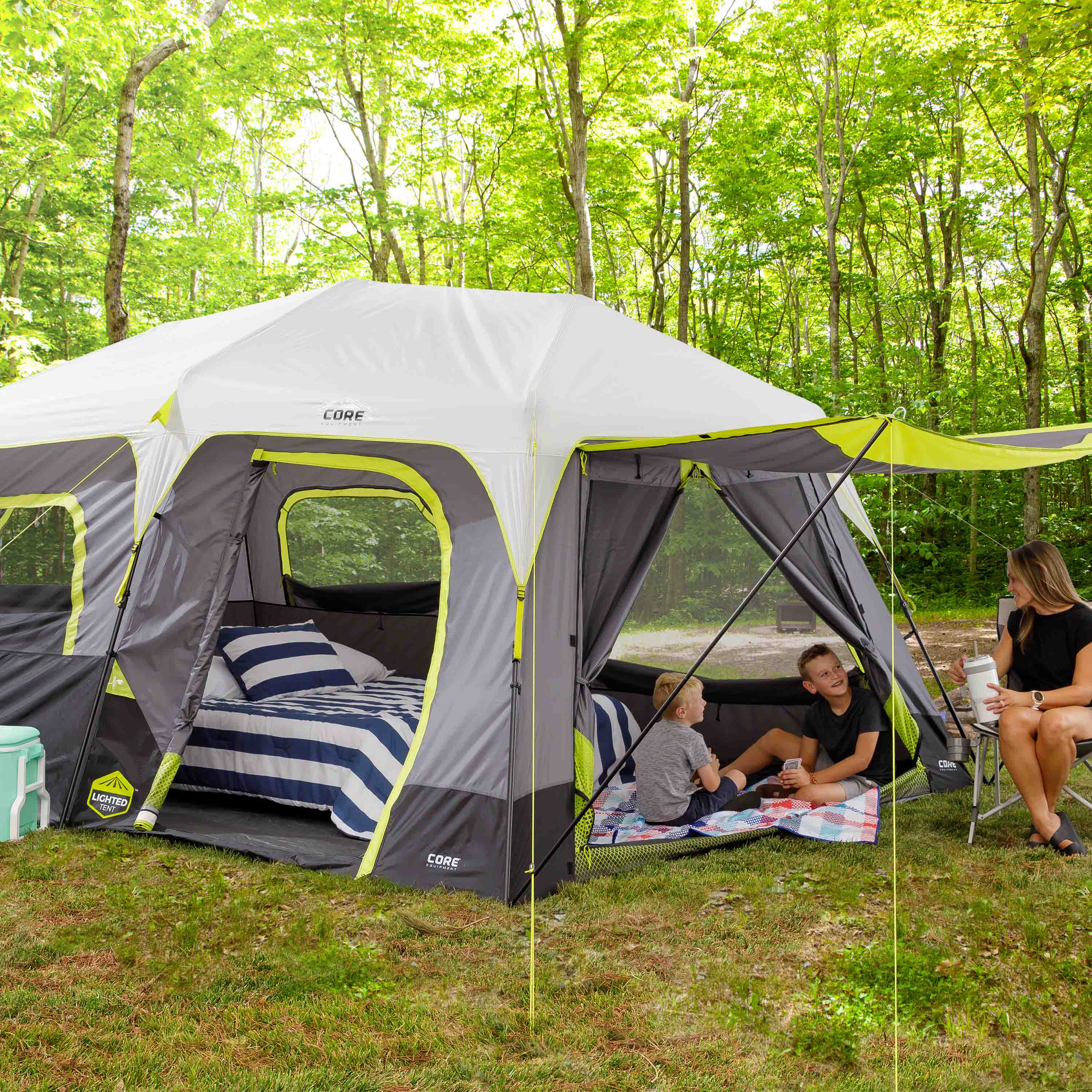 コストコ - 【最終値下げ】CORE10PERSON LIGHTED INSTANT TENT CORE 10-Person Lighted Instant Cabin Tent | Costco