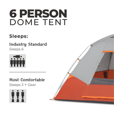 6 Person Dome Plus Tent 10' x 9'