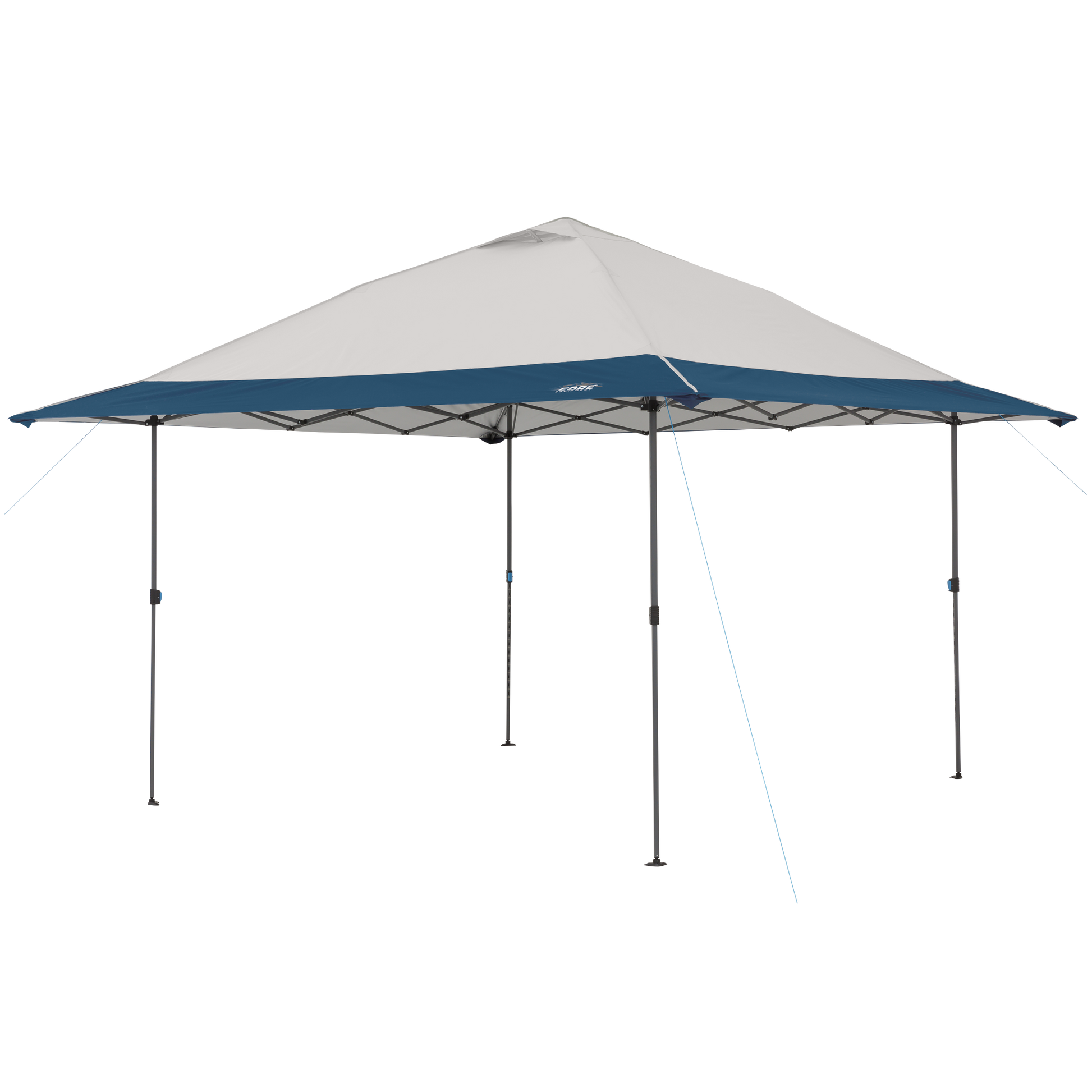 Outdoor CORE 13x13 canopy tent with blue and white canopy top