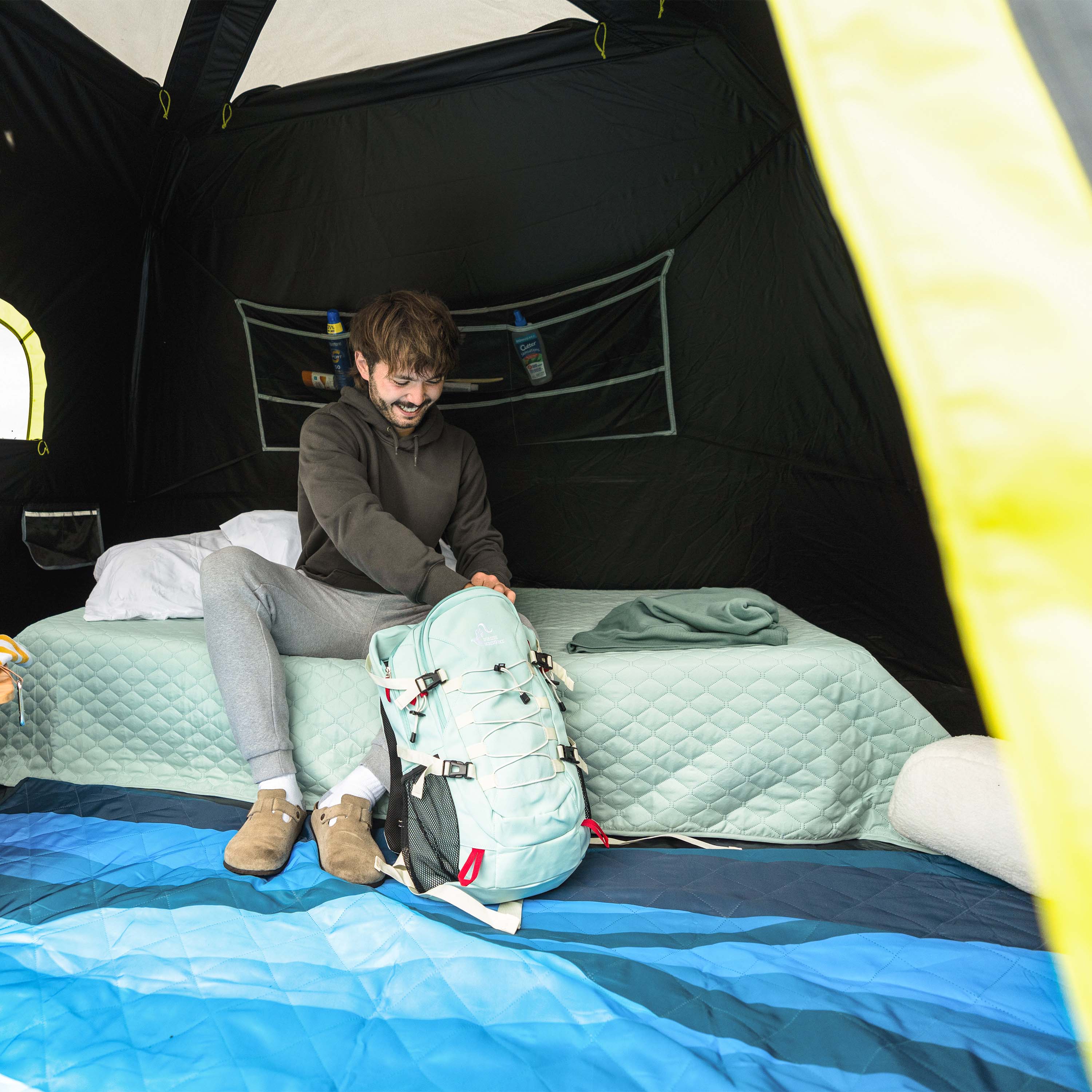 6 Person Instant Cabin Blockout Tent