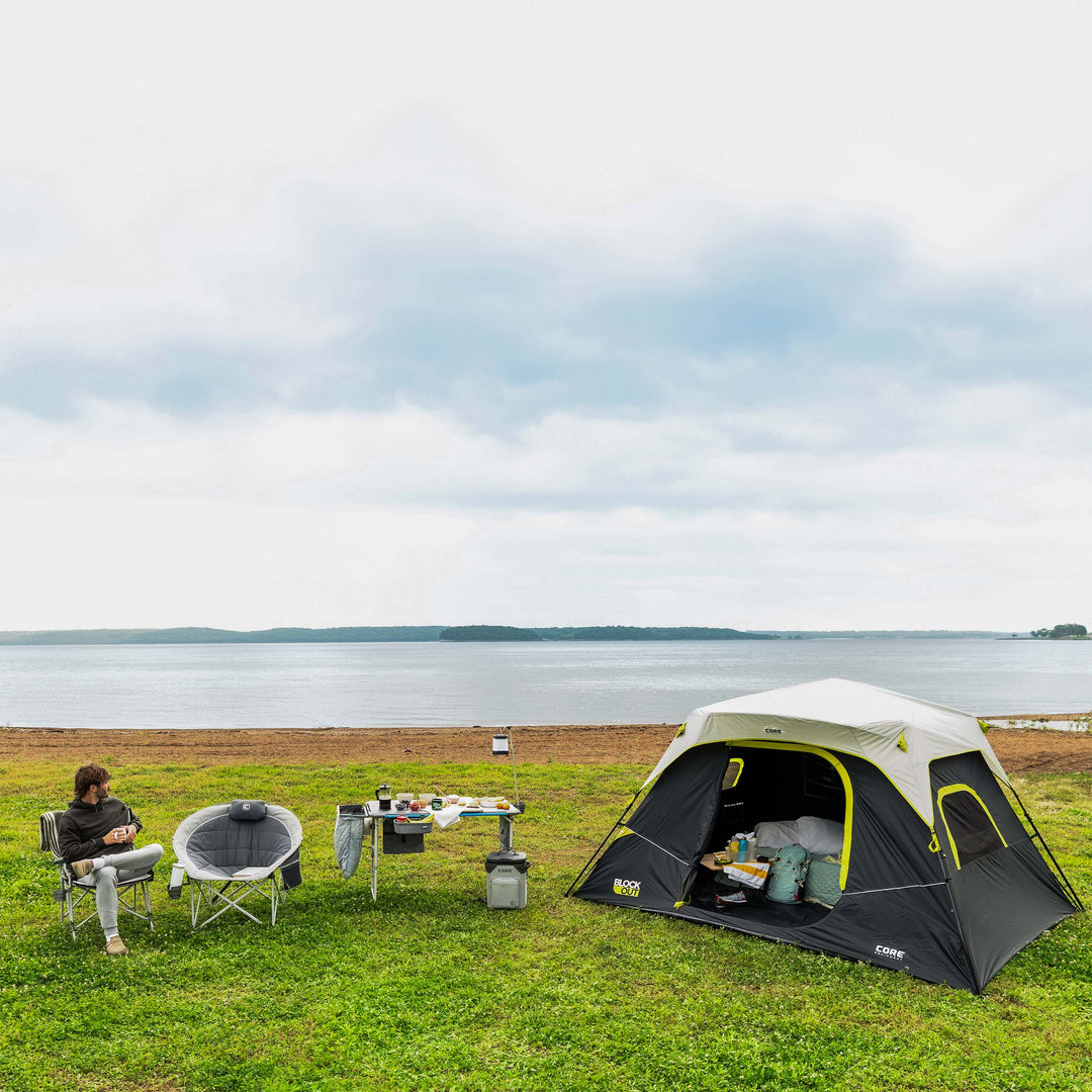 6 Person Instant Cabin Blockout Tent 11' x 9' – Core Equipment