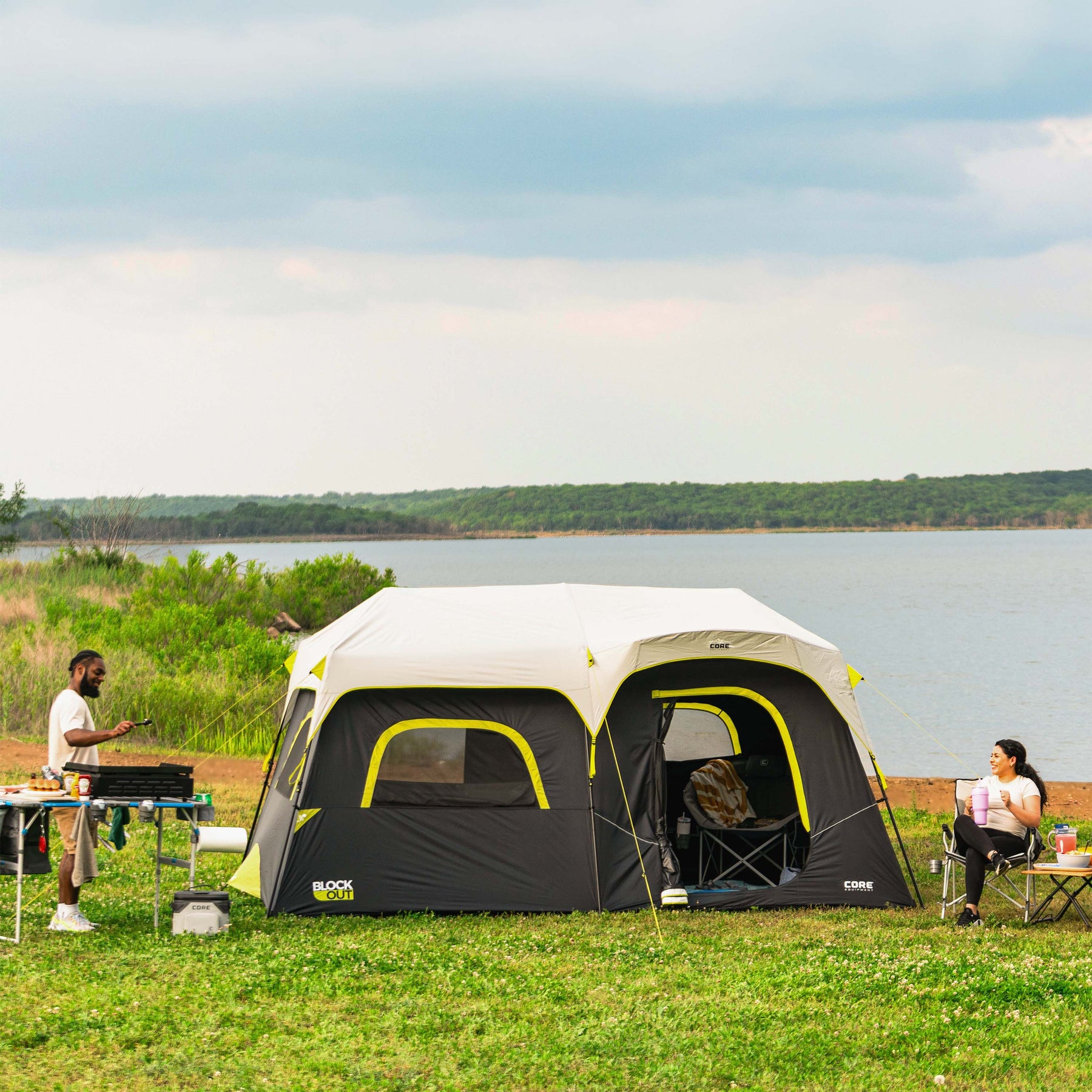 9 Person Instant Cabin Blockout Tent 14 x 9 Core Equipment
