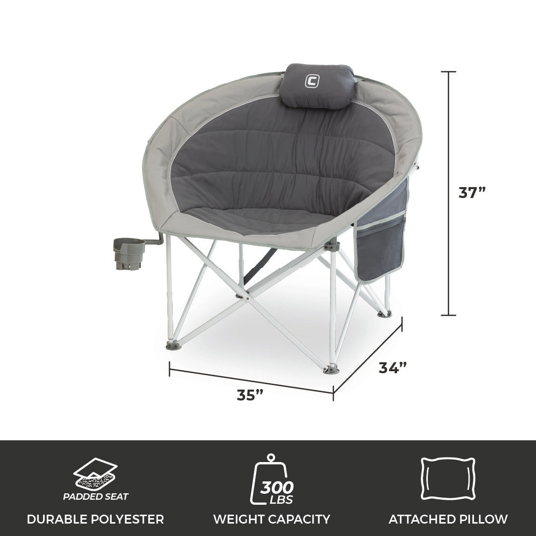 Oversized Padded Round Chair