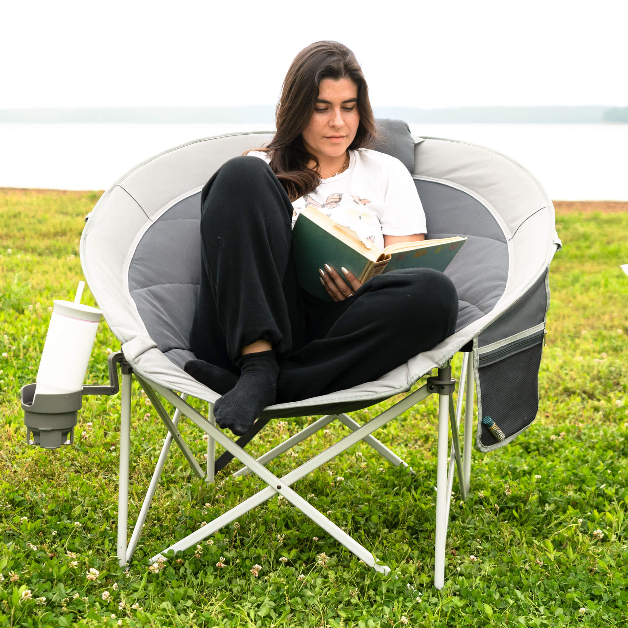 Oversized Padded Round Chair