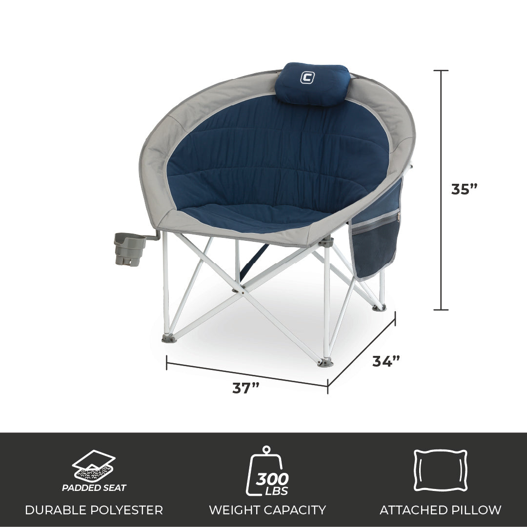 Oversized Padded Round Chair