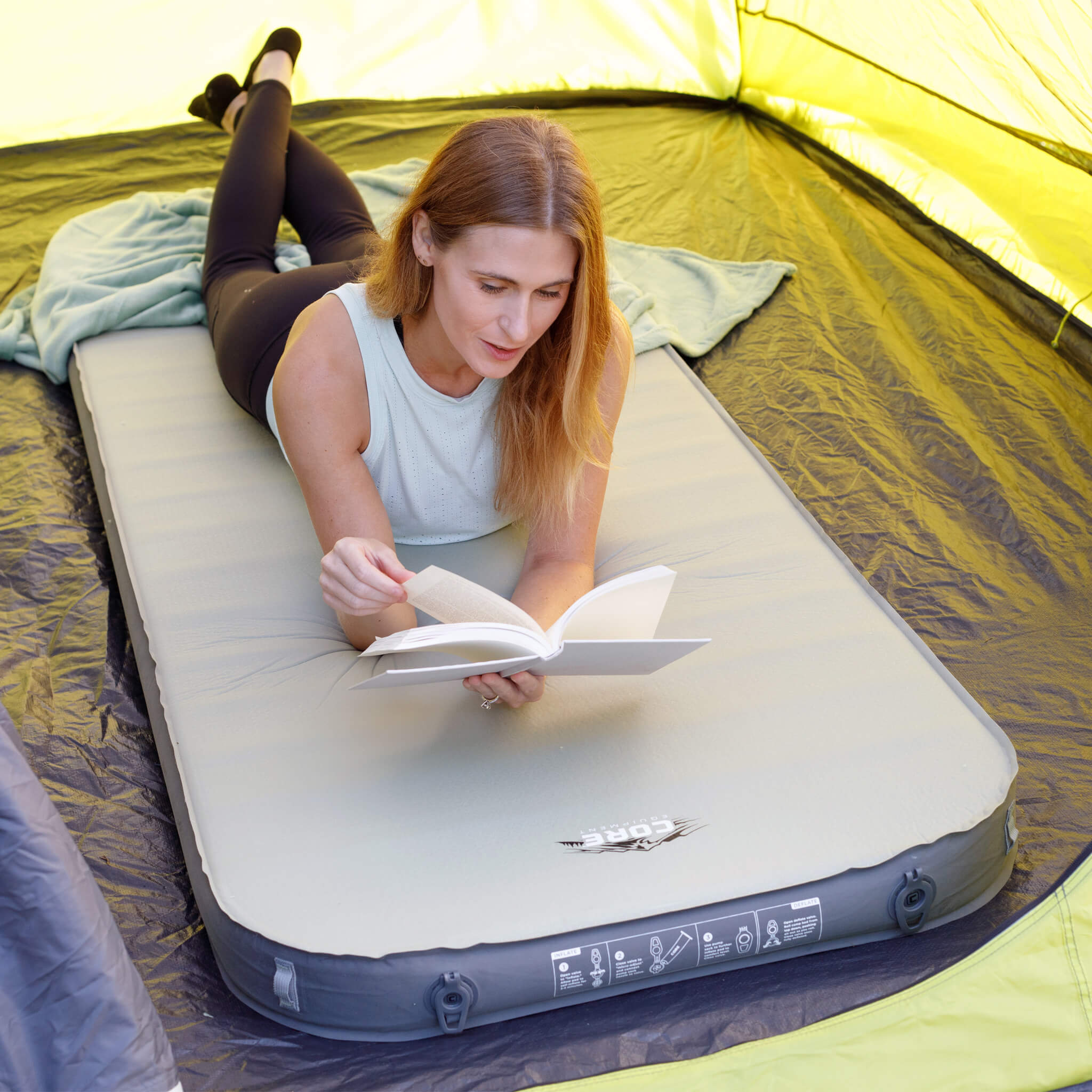 4 Season Long Wide Self Inflating Camping Bed