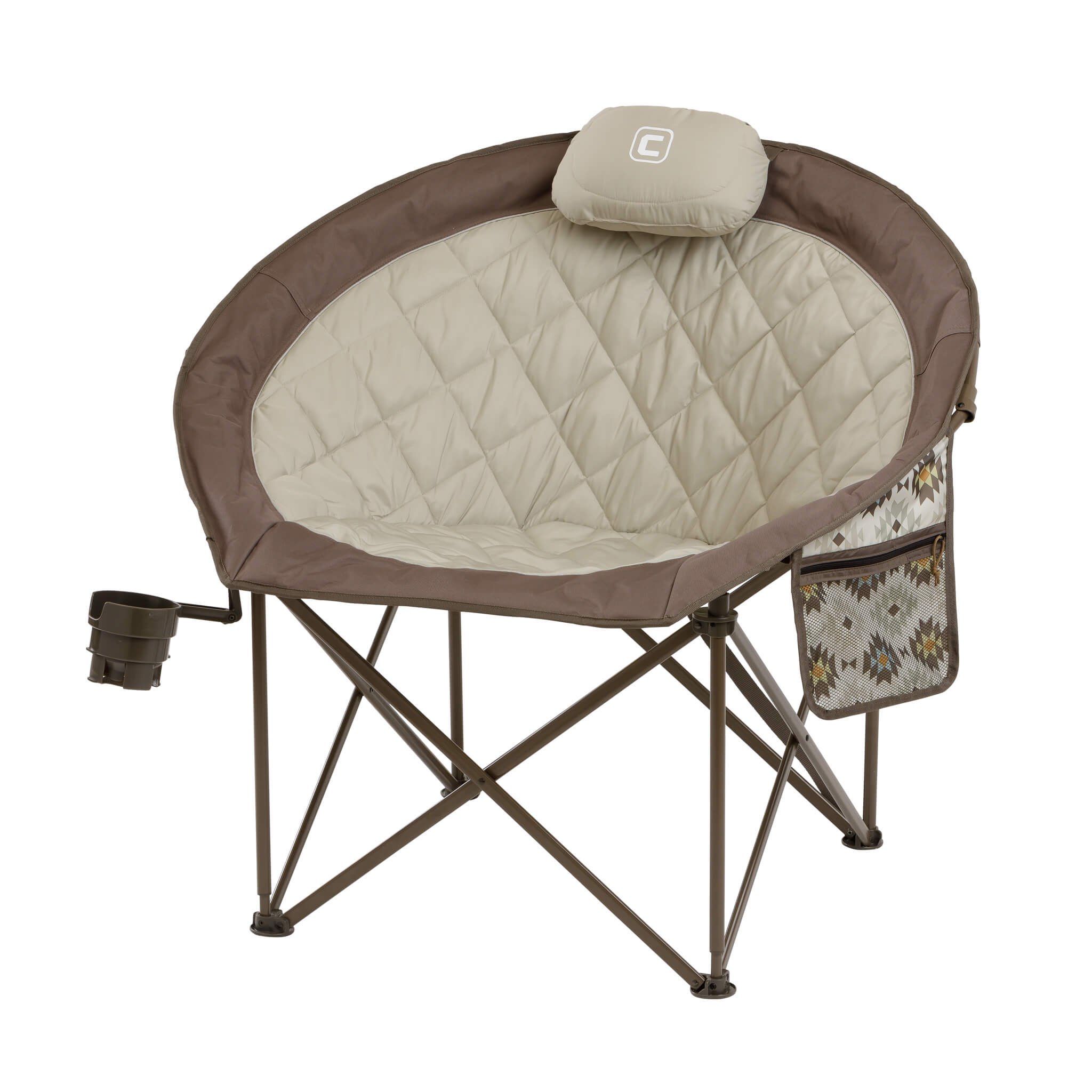 Oversized Padded Round Chair