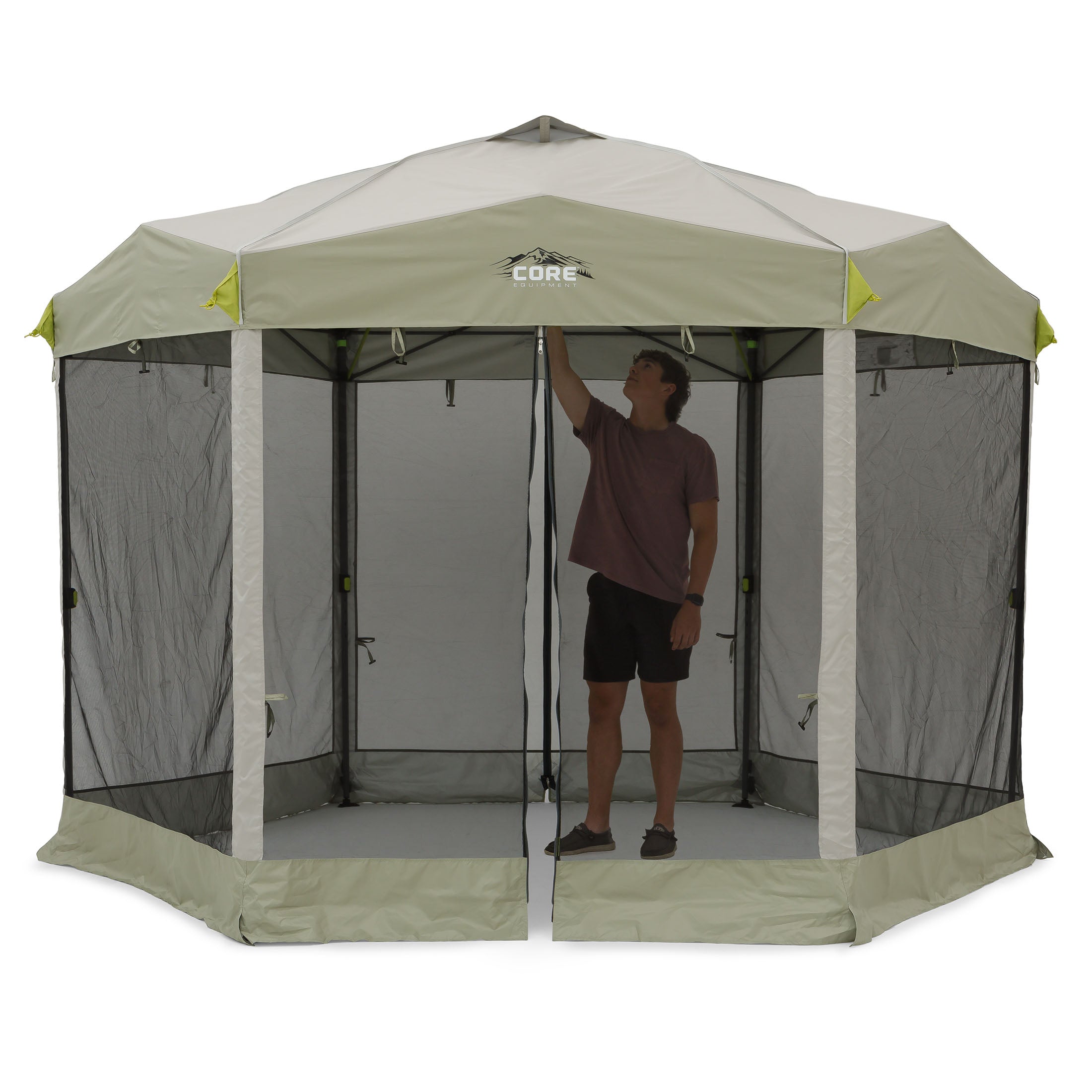 11.5' x 10' Center Push Instant Screen House