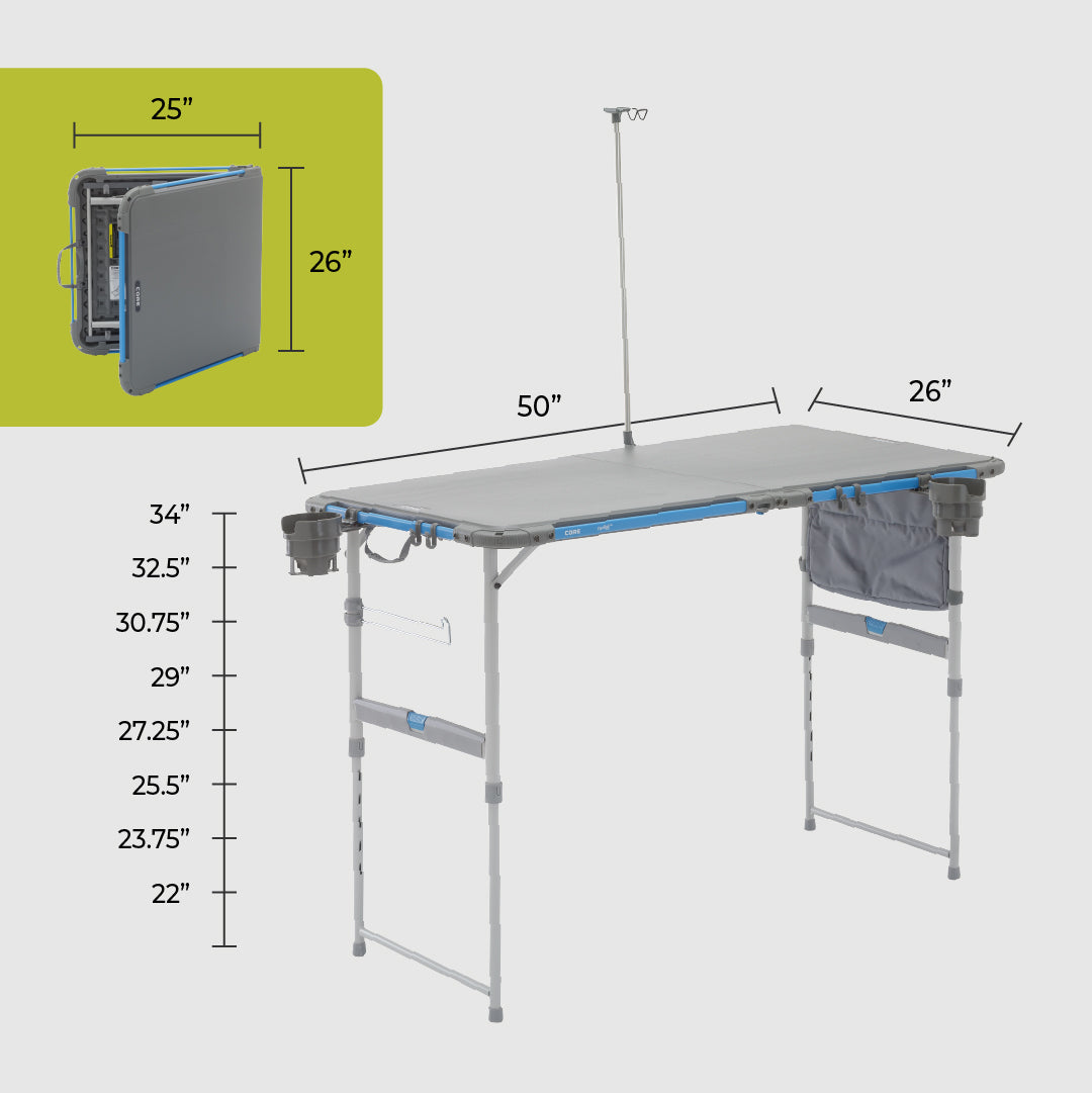 [Coleman]SLIM 4-FOLDING TABLE＆BBQグリル Coleman スリム四折BBQテーブルの商品紹介 | hinata〜もっとそと