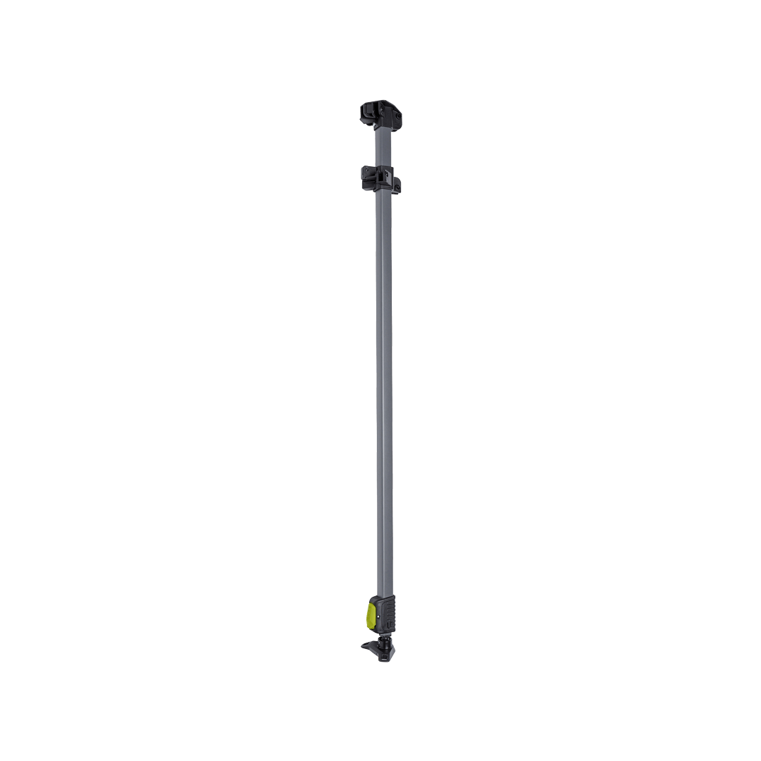 extendable canopy leg with a green button