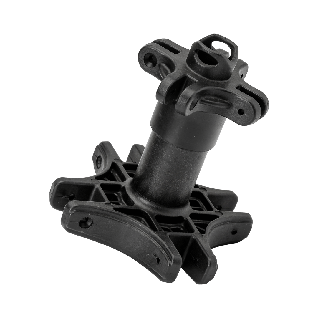 center hub with connecter points for 4 holes shown from the side