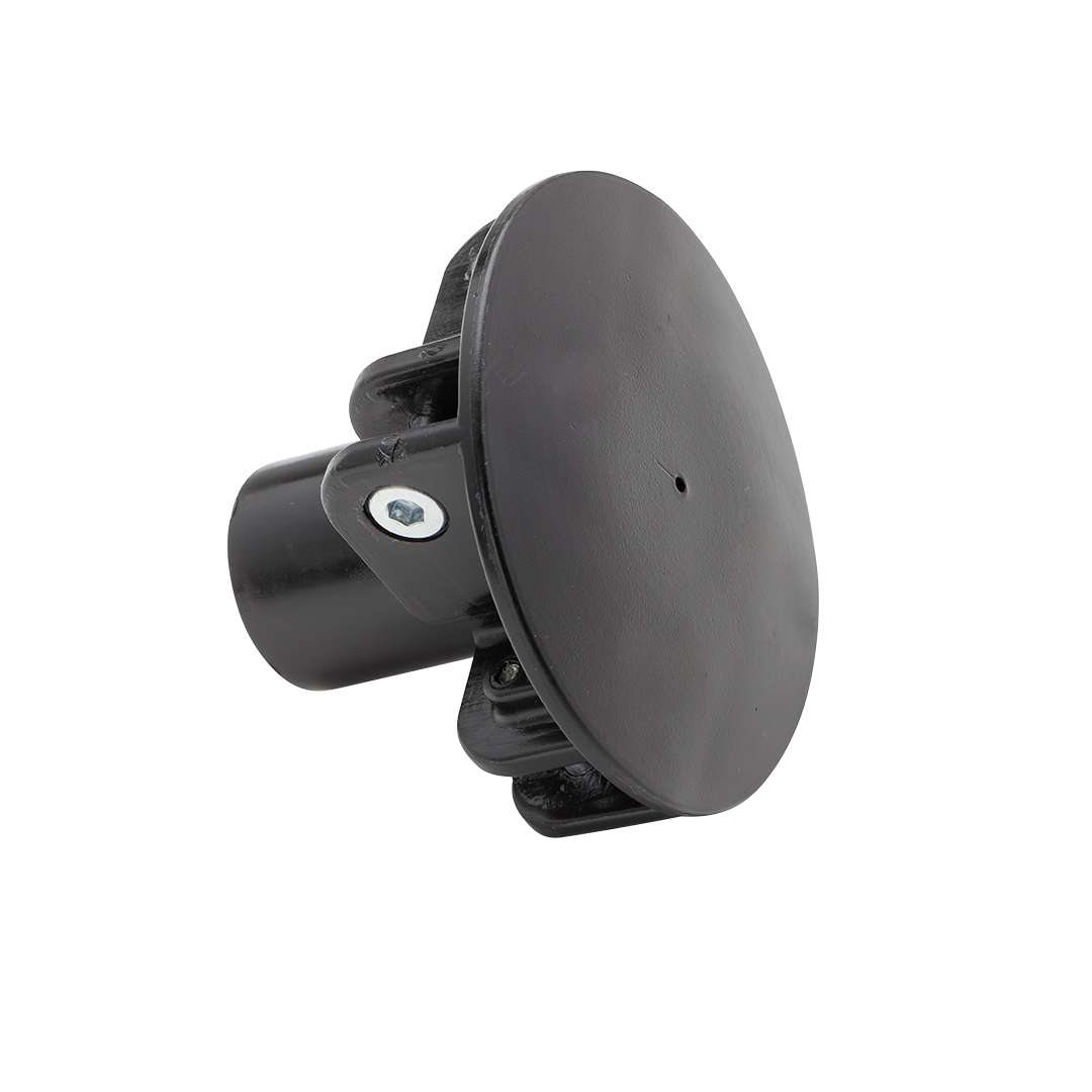 top view of center hub with nuts and bolts