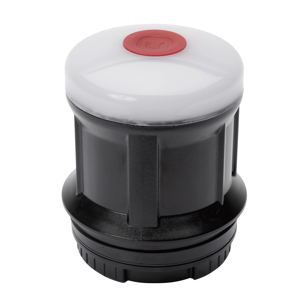 Dome light with red button