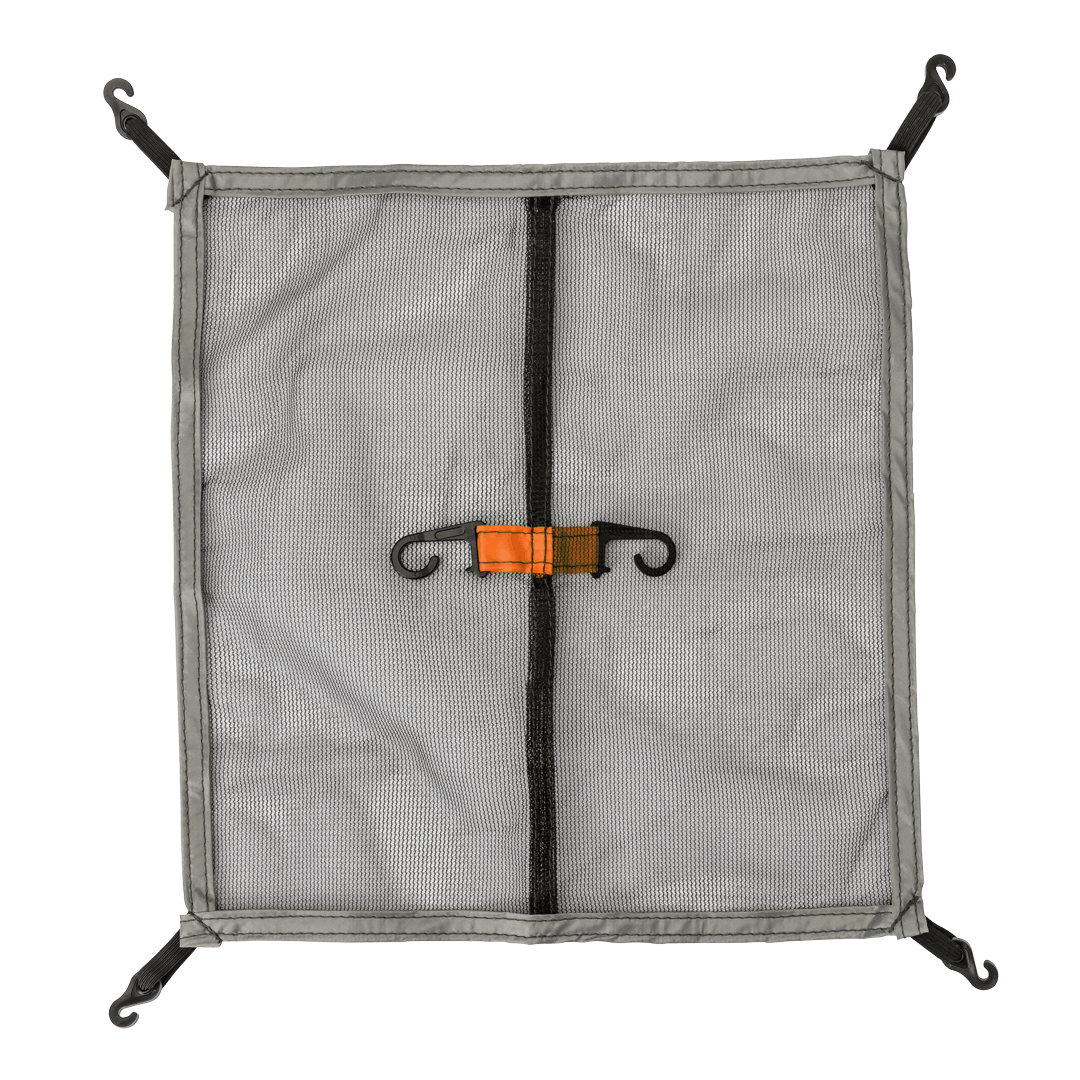 rectangular gear loft with a hook on each corner